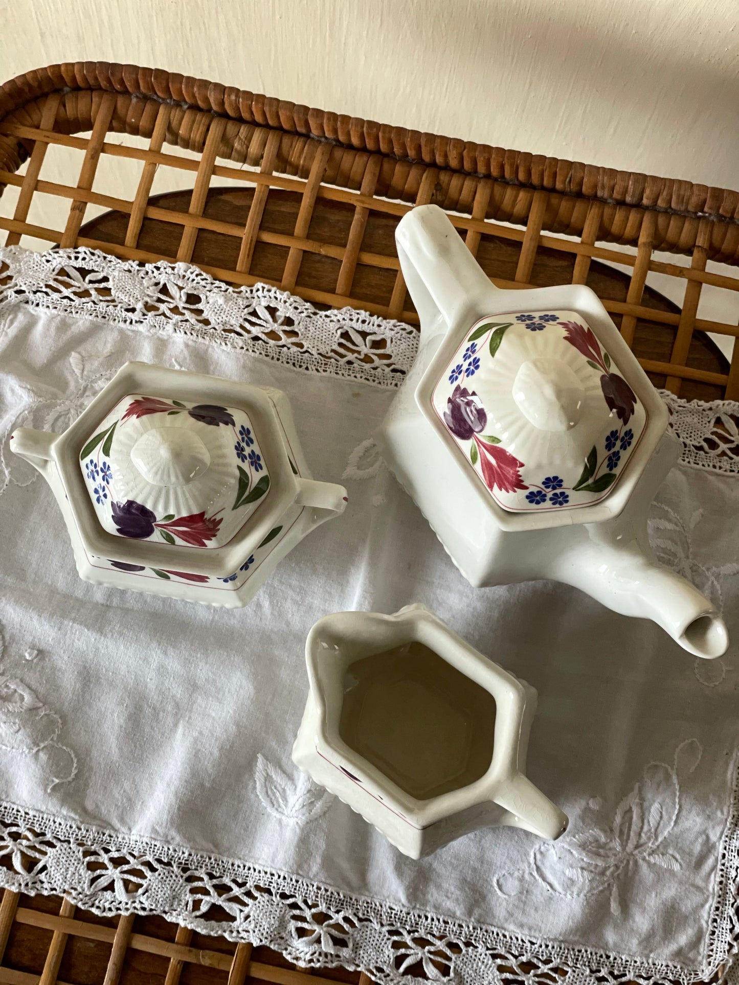 Set de ceainic, zaharniță și latieră Adams Old Colonial, England