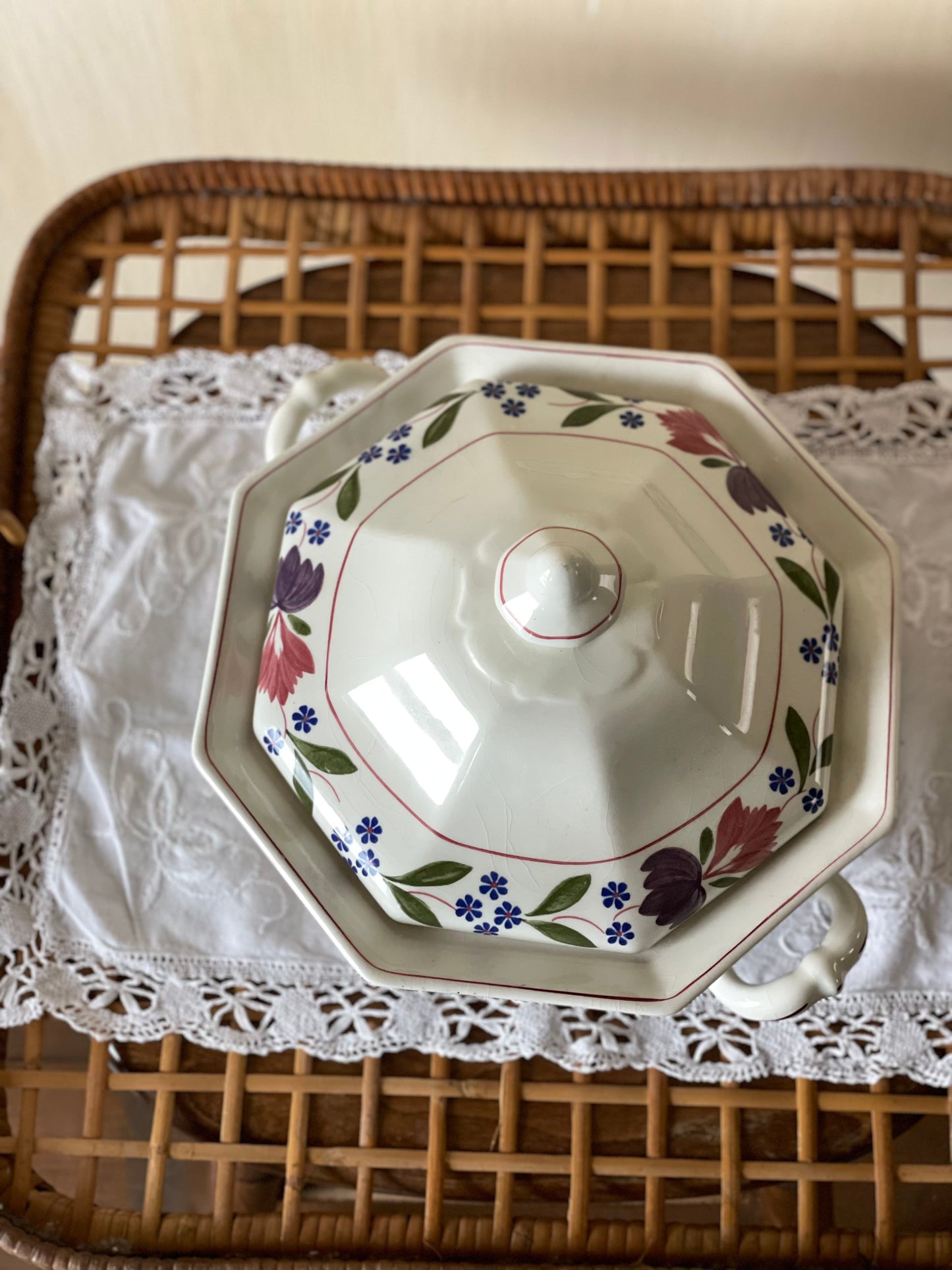 Supieră/Vas garnitură vintage Adams Old Colonial, England