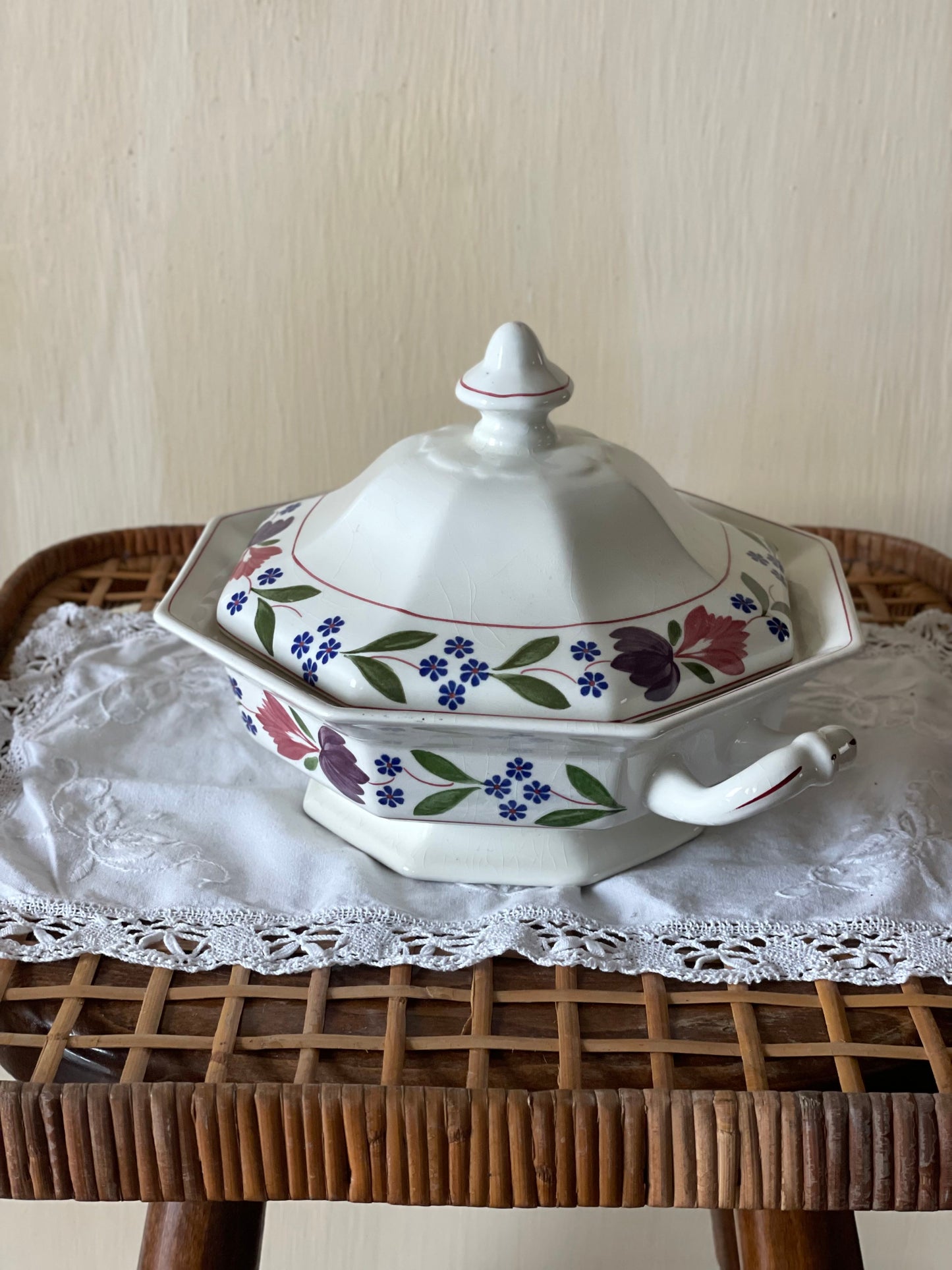 Supieră/Vas garnitură vintage Adams Old Colonial, England