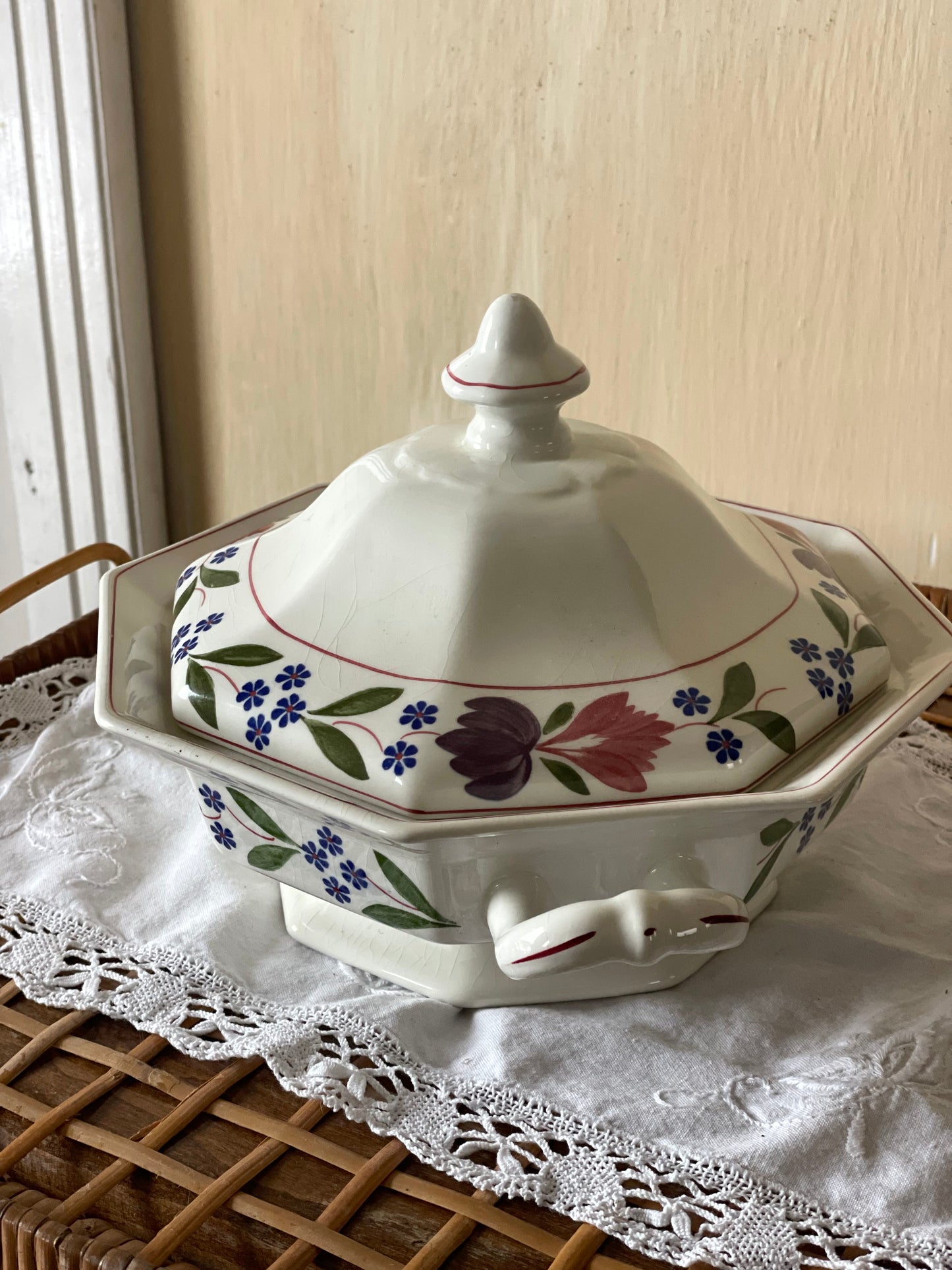 Supieră/Vas garnitură vintage Adams Old Colonial, England