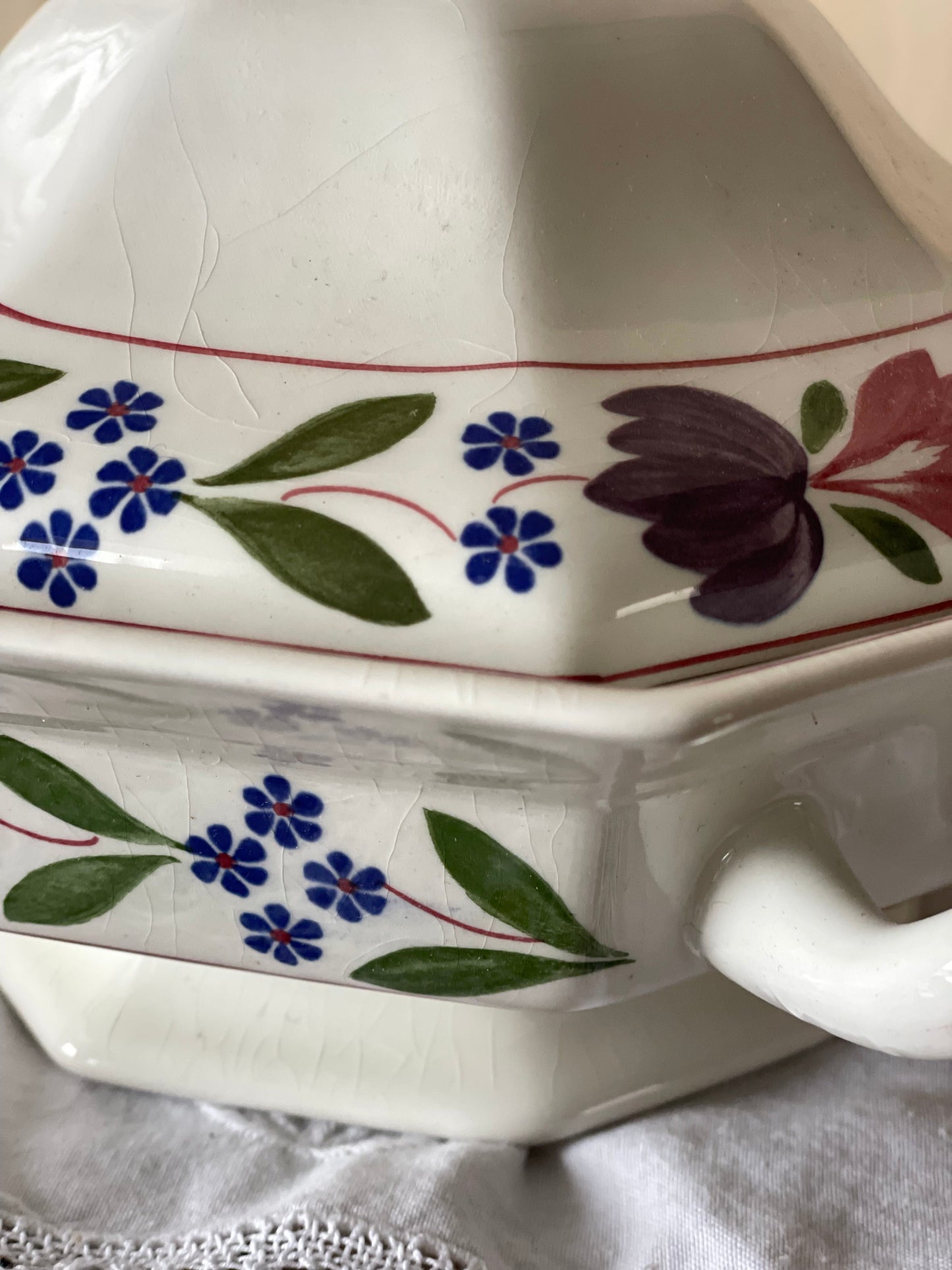 Supieră/Vas garnitură vintage Adams Old Colonial, England