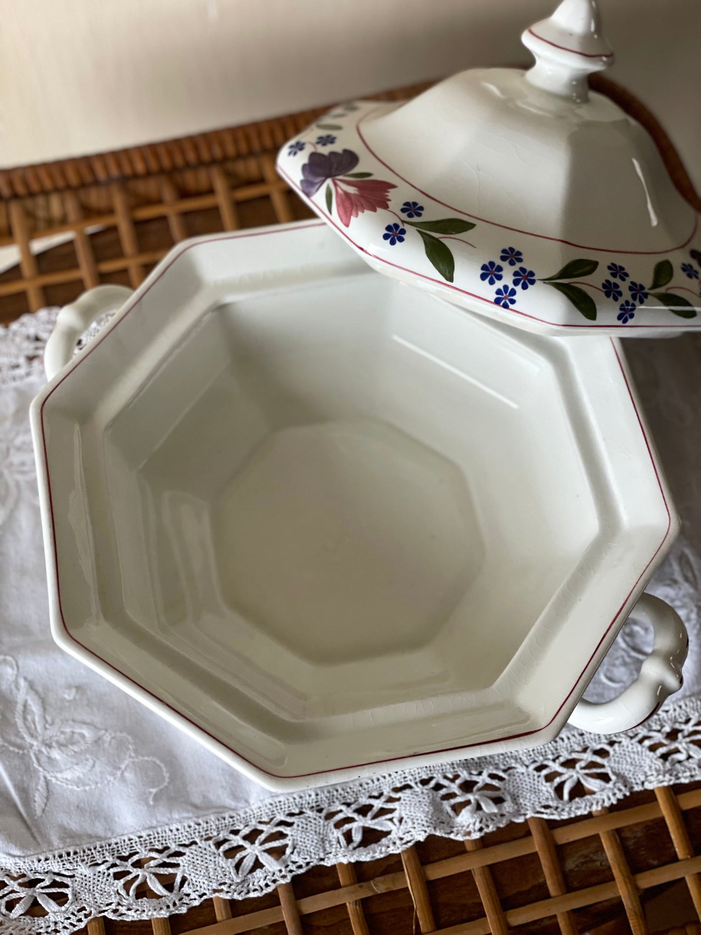 Supieră/Vas garnitură vintage Adams Old Colonial, England