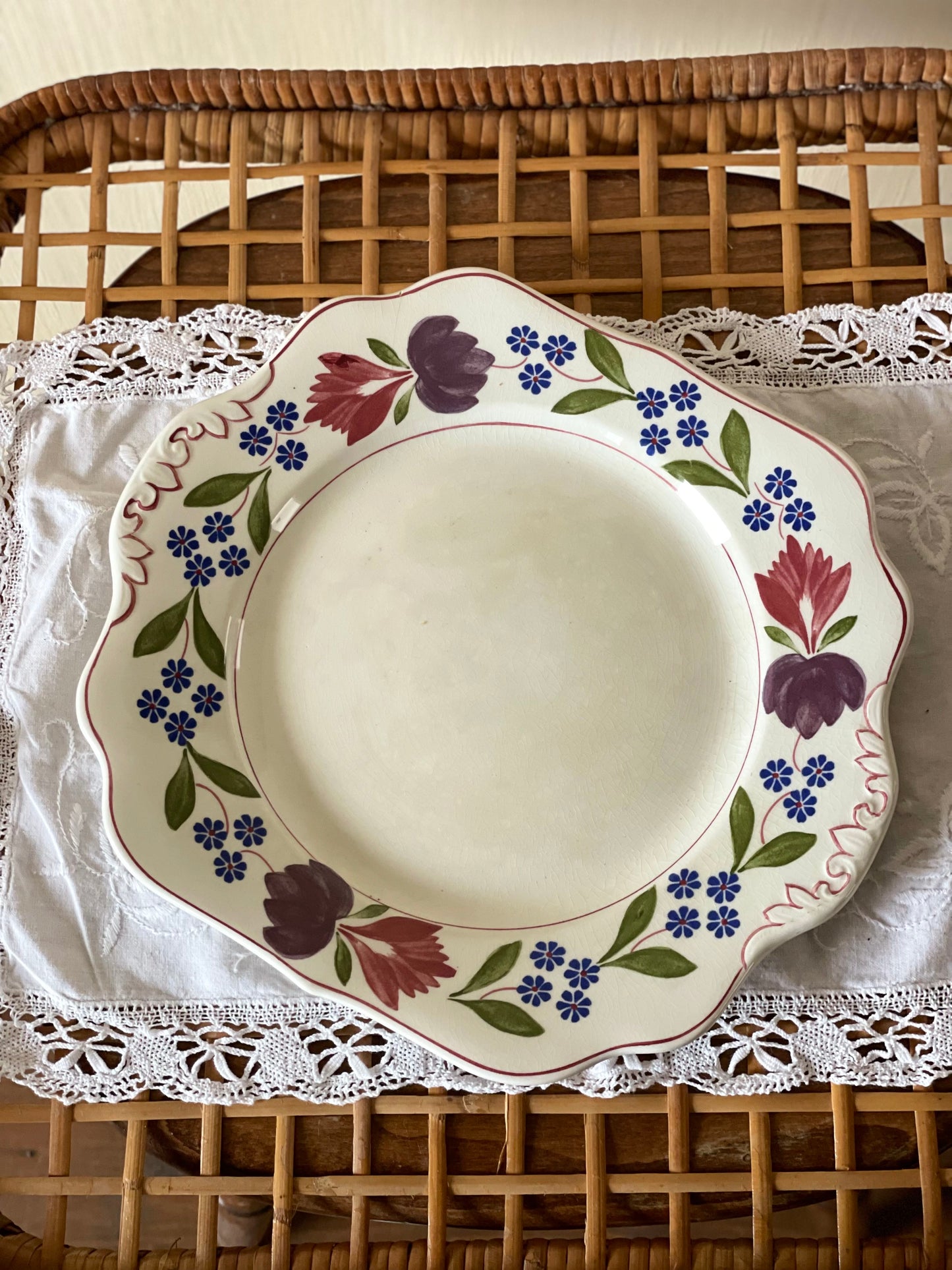 Platou asimetric servire Adams Old Colonial, England