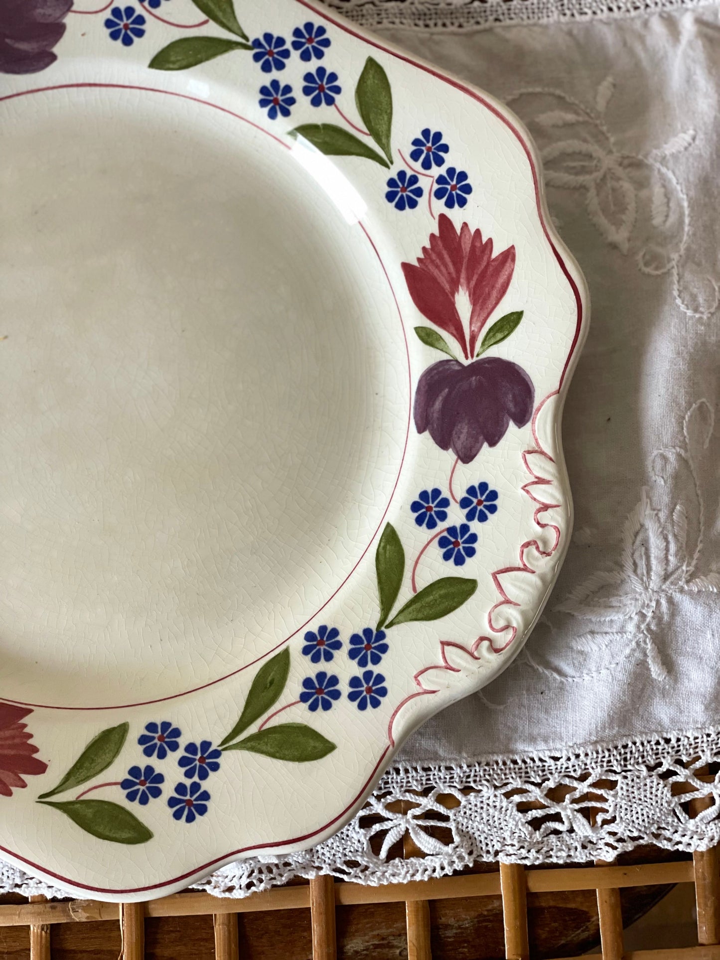 Platou asimetric servire Adams Old Colonial, England