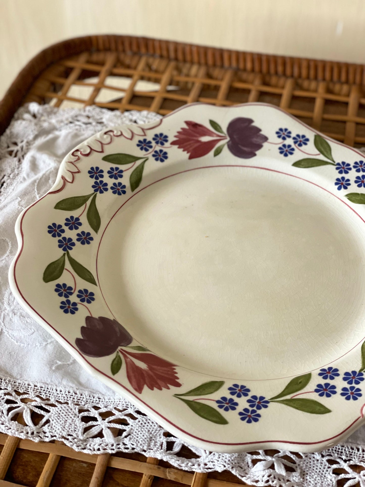 Platou asimetric servire Adams Old Colonial, England