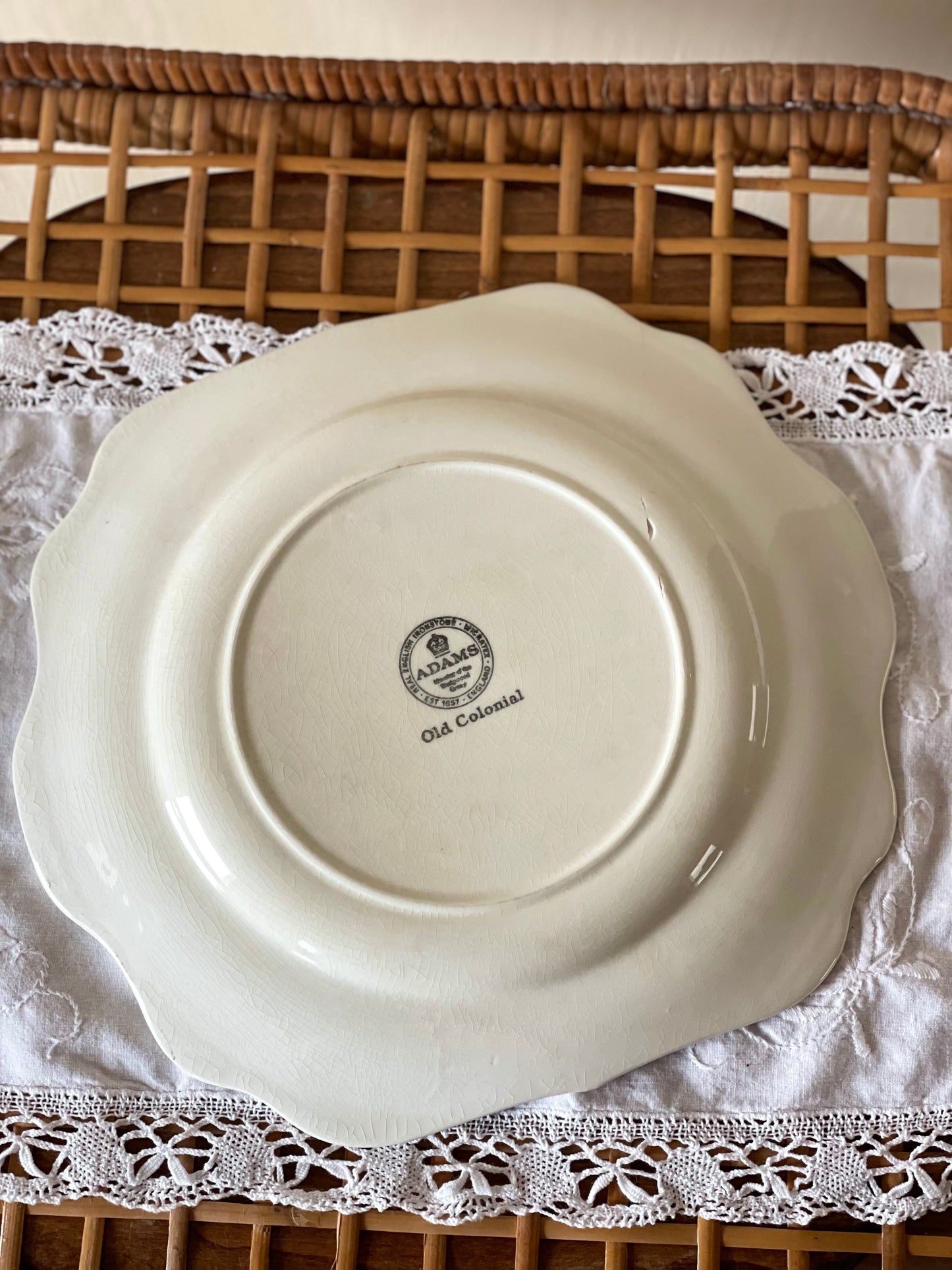 Platou asimetric servire Adams Old Colonial, England