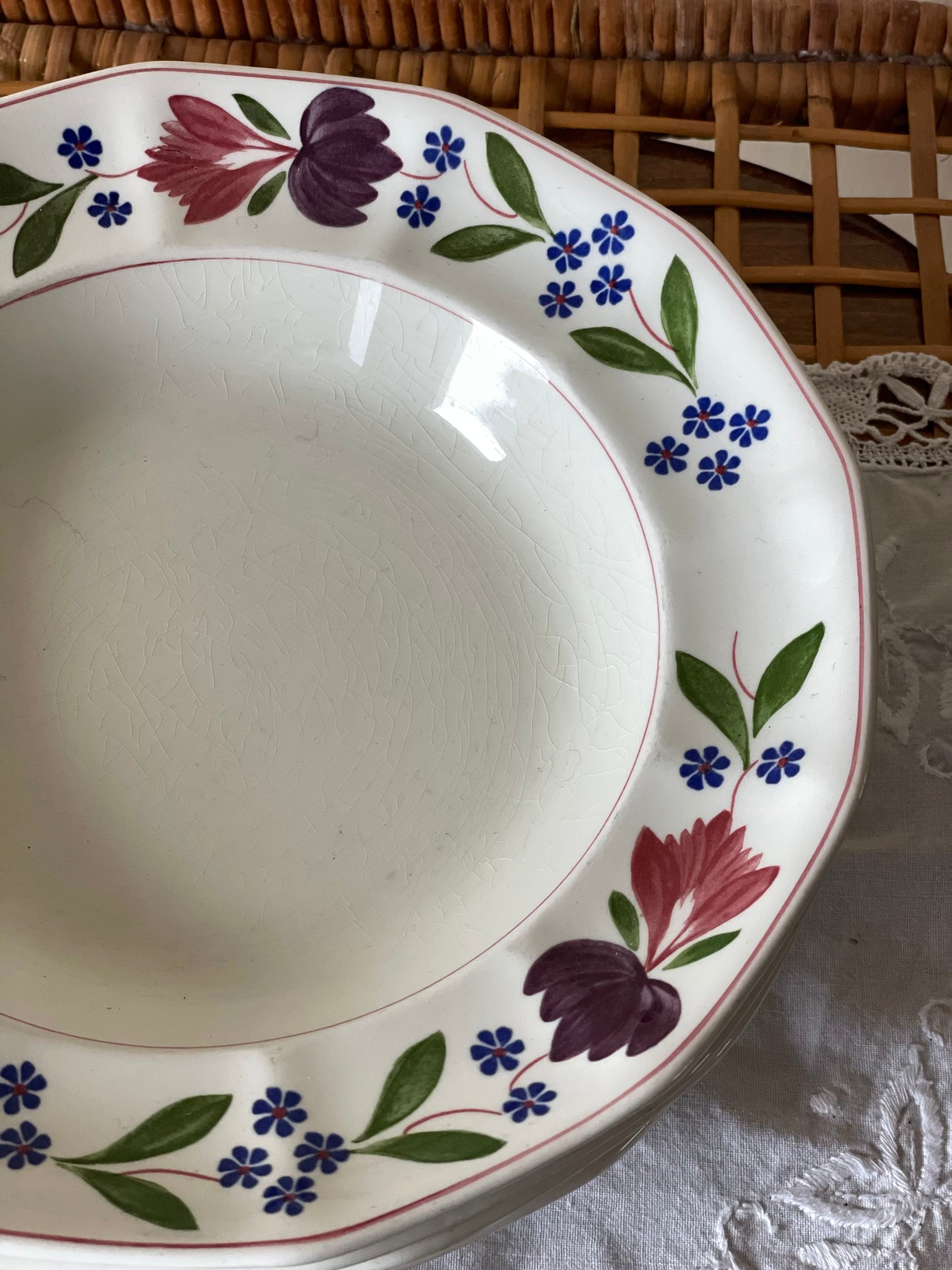 Farfurii adânci ceramică Adams Old Colonial, England