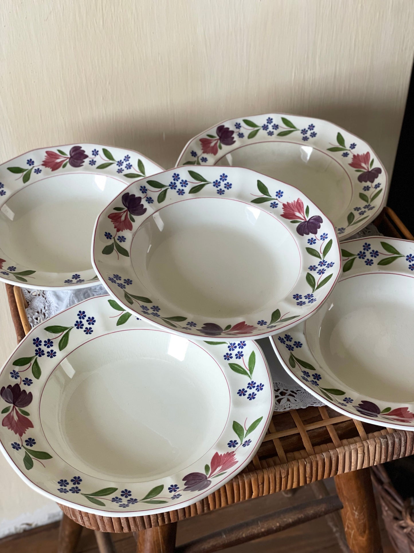 Farfurii adânci ceramică Adams Old Colonial, England