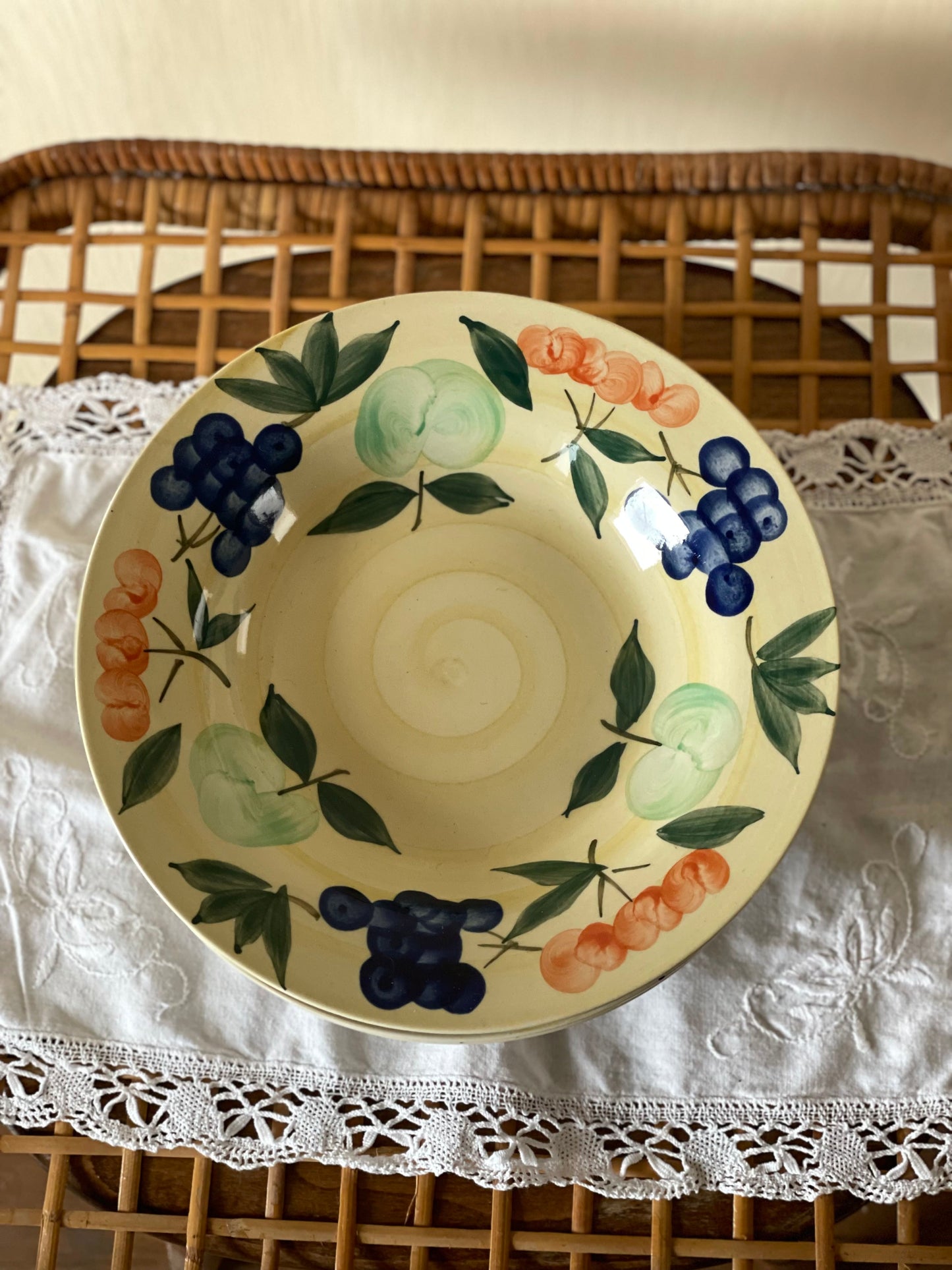 Farfurii adânci ceramică italiană, pictate manual