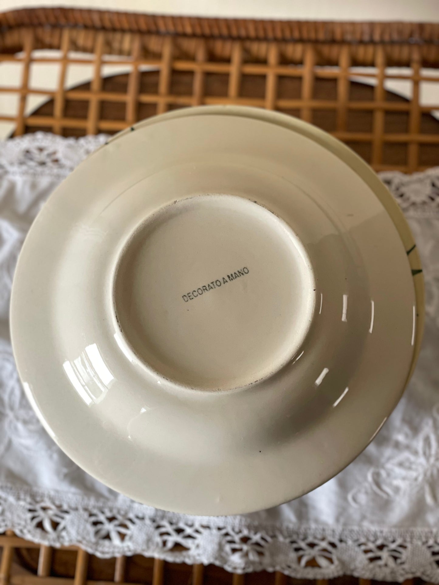 Farfurii adânci ceramică italiană, pictate manual