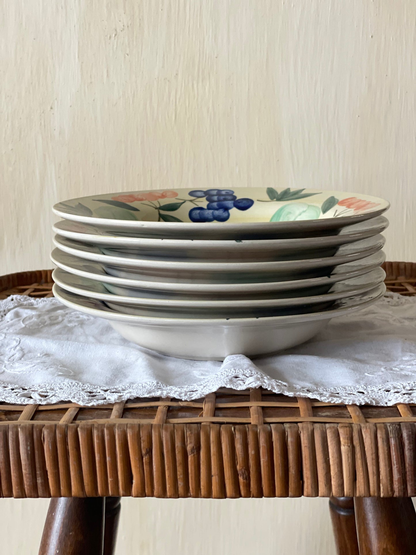 Farfurii adânci ceramică italiană, pictate manual