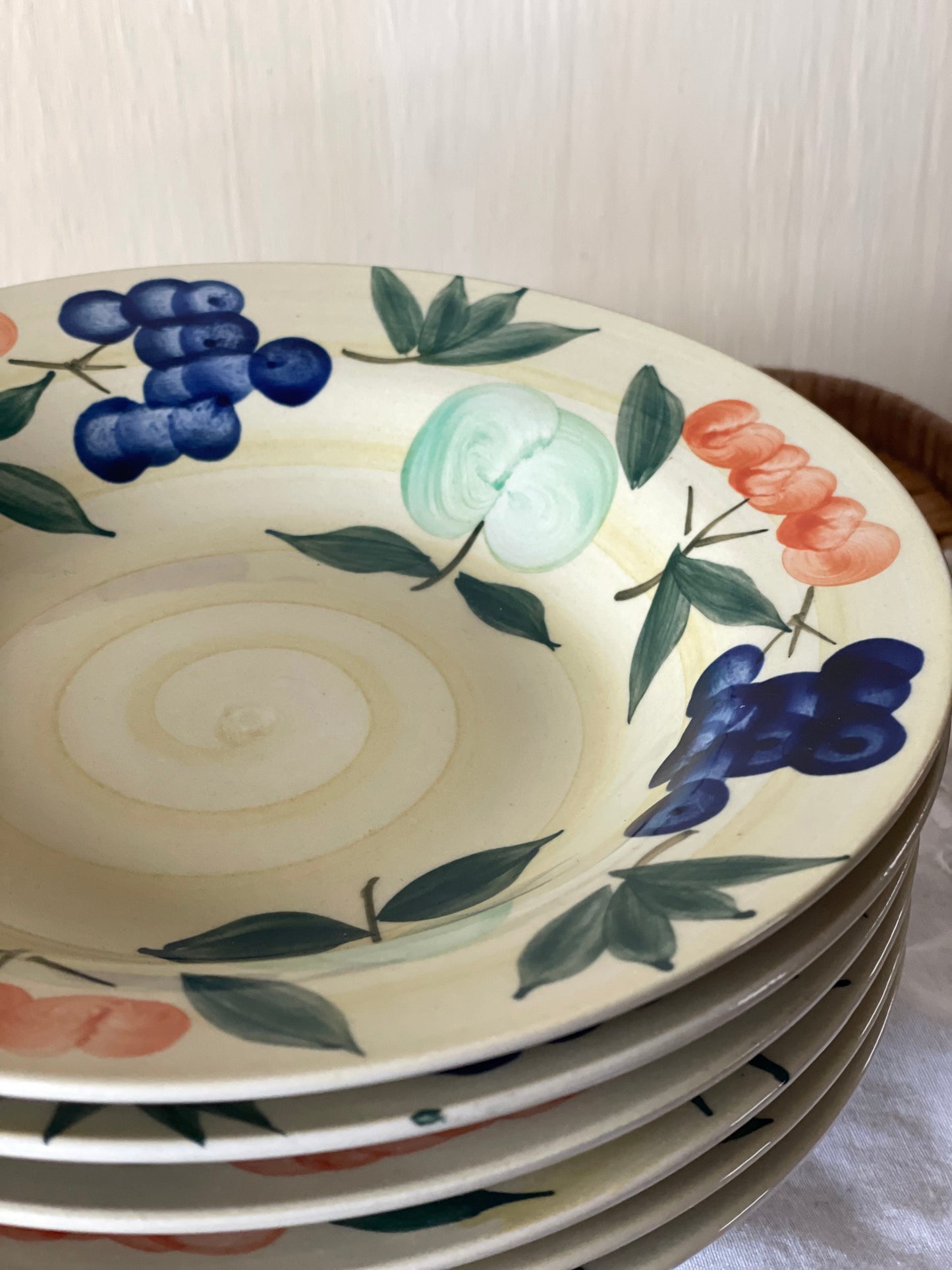 Farfurii adânci ceramică italiană, pictate manual