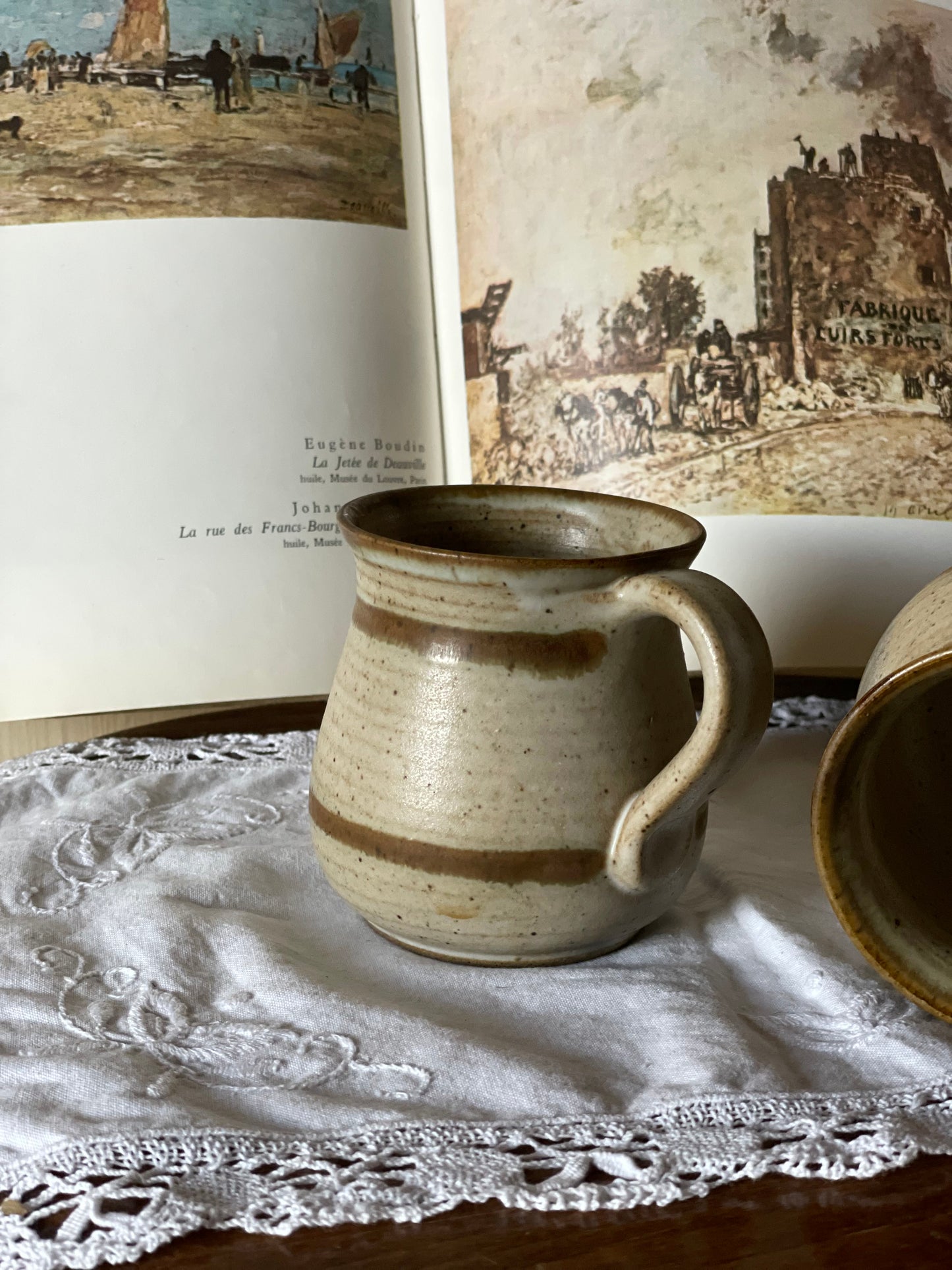 Set 2 cǎni din lut, lucrate manual Danemarca