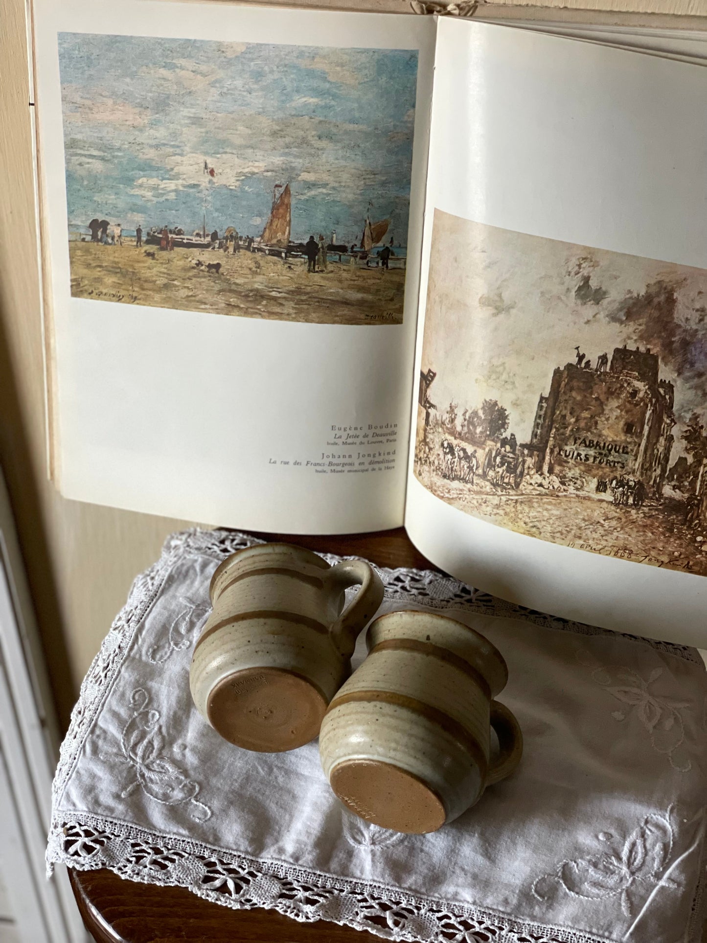 Set 2 cǎni din lut, lucrate manual Danemarca