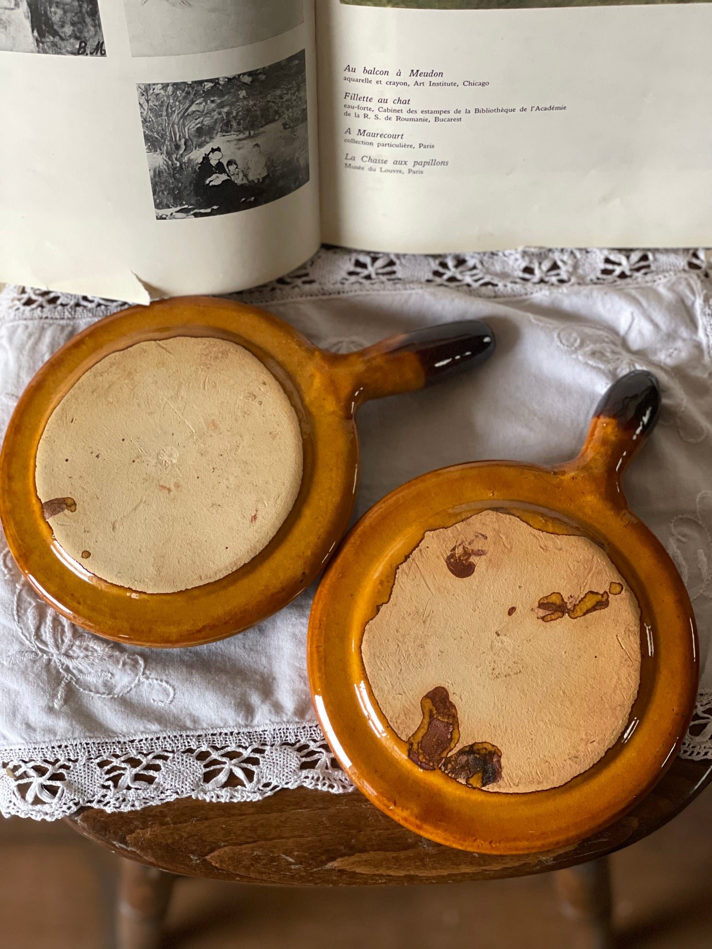 4 vase din ceramicǎ servire melci, Franța