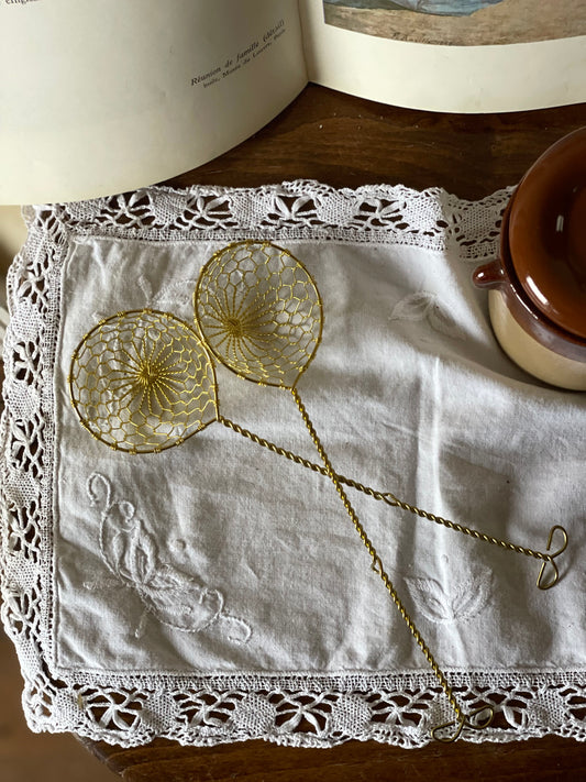 Set de 2 strecurǎtori asiatice vintage, 1960