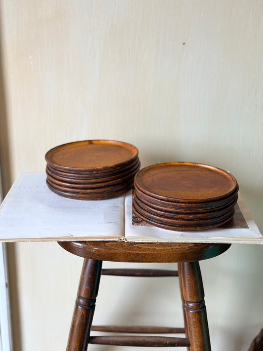 Set de 6 farfurii din ceramică, lucrate manual
