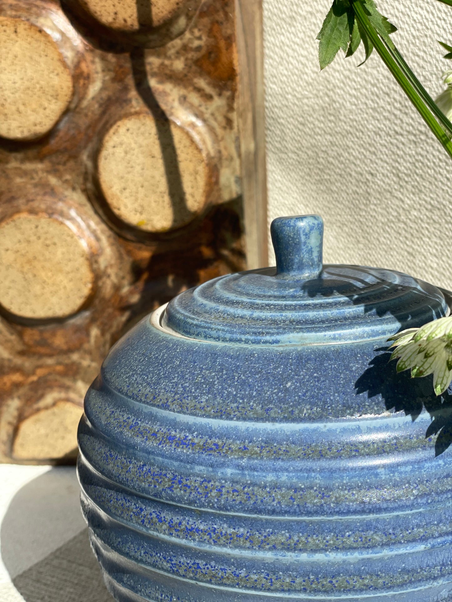 Recipient unic stil japonez cu capac, lucrat manual