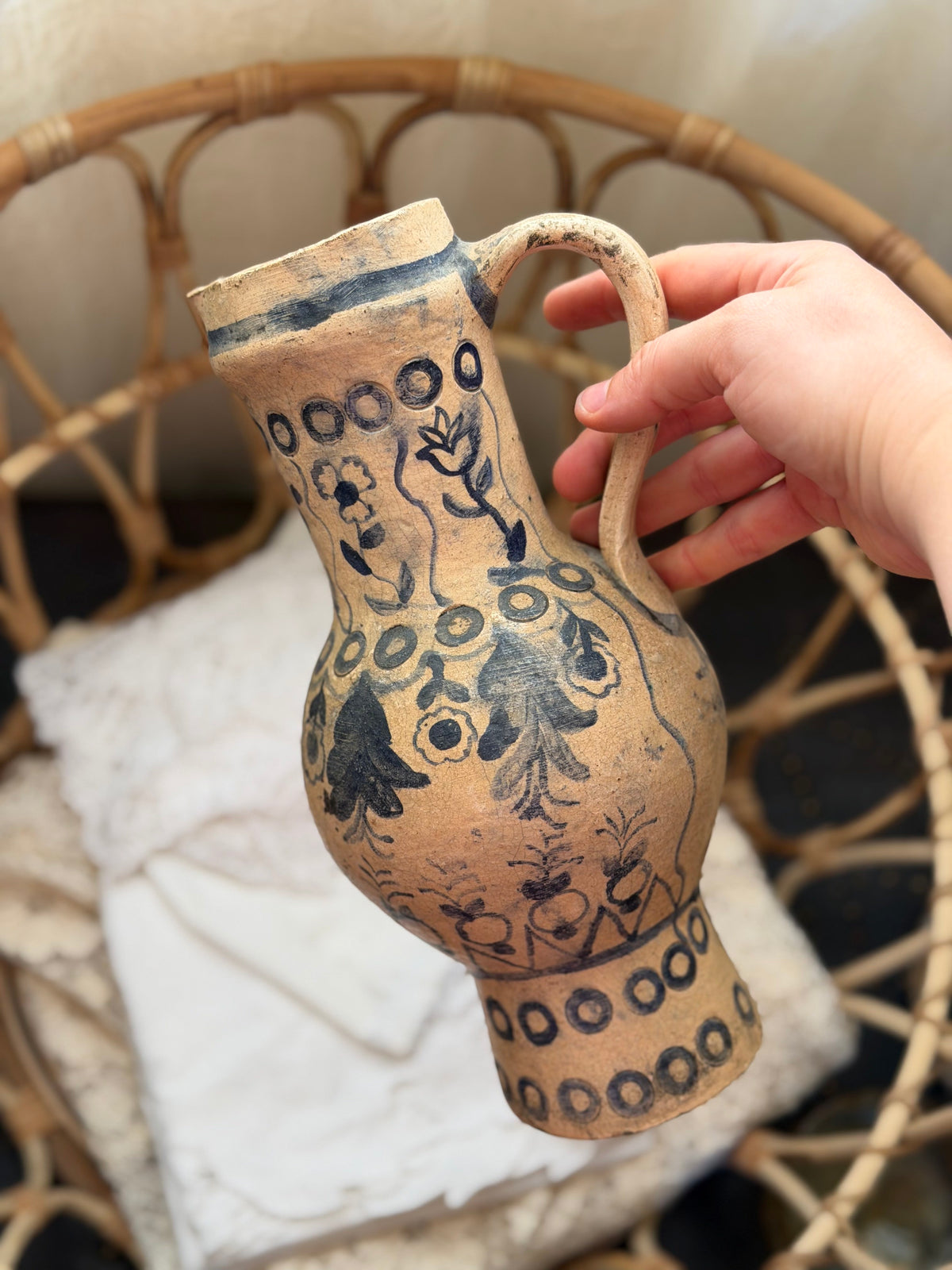 Canceu tradițional înalt din ceramica