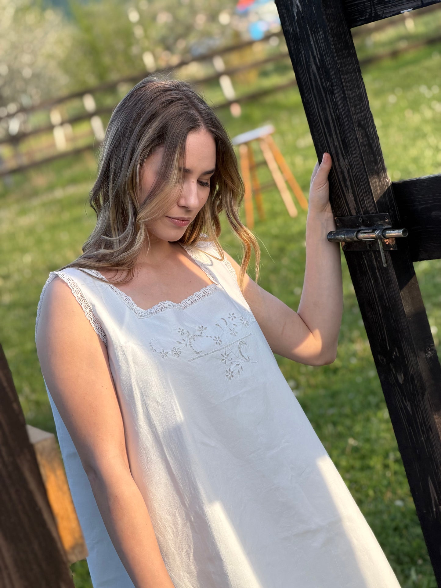 Rochie de noapte vintage "Rina" autentică din Italia, cca 1900