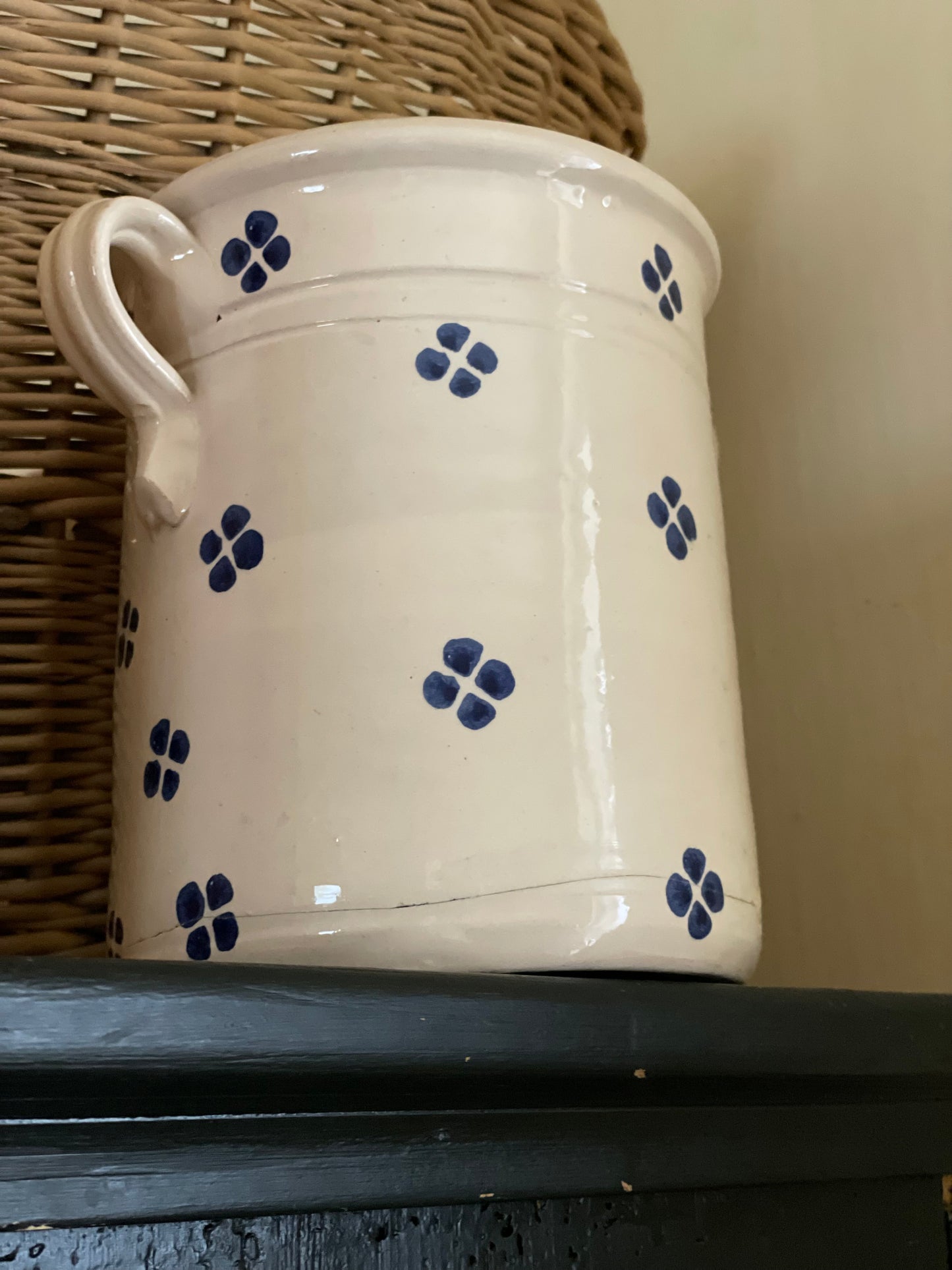 Vas din ceramică Grottaglie glazurată pictat manual