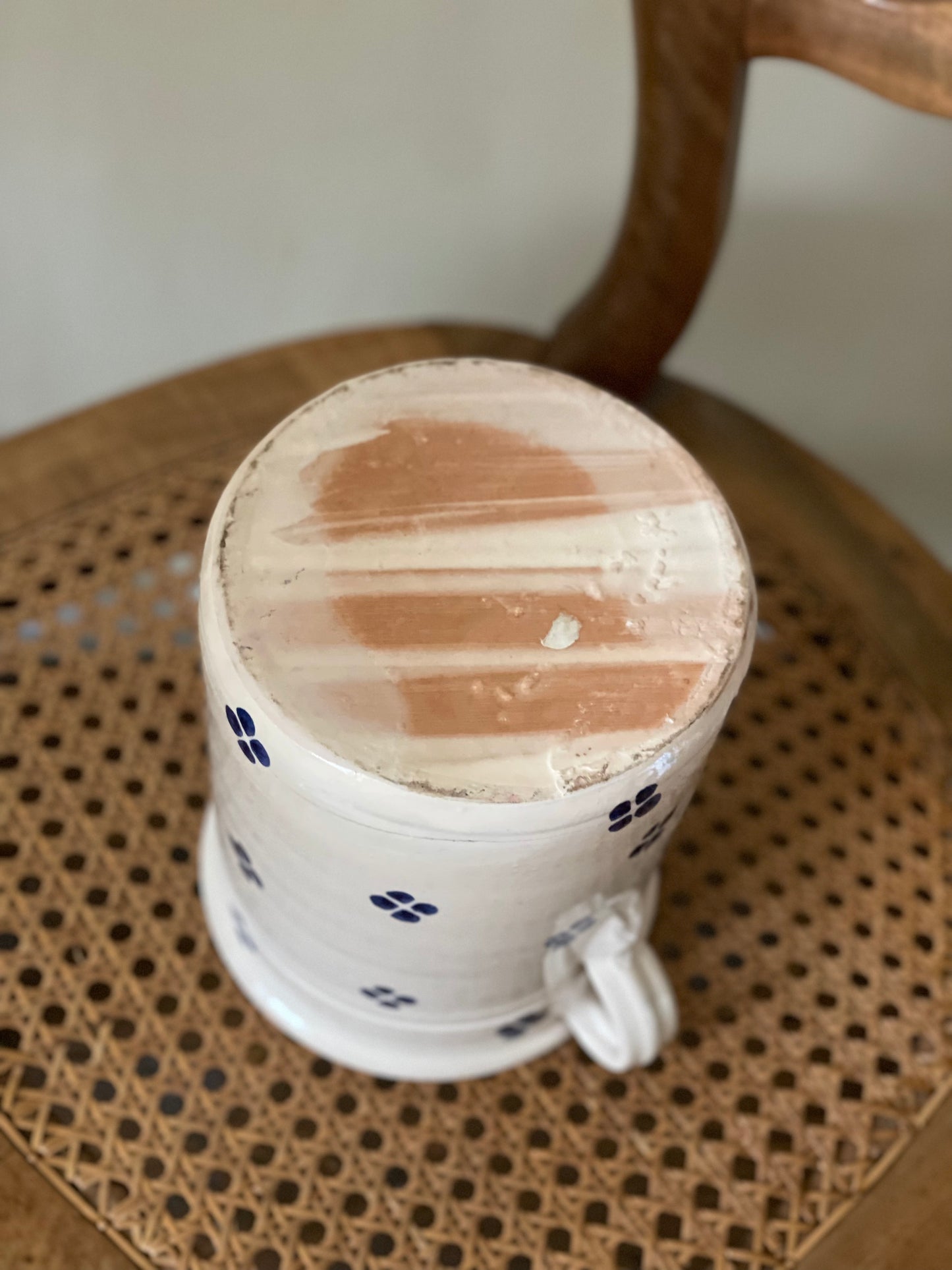 Vas din ceramică Grottaglie glazurată pictat manual