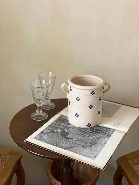 Vas din ceramică Grottaglie glazurată pictat manual