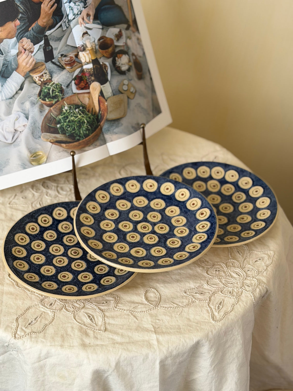 Set de 3 farfurii rare din ceramica Bunzlauer Werner&Co