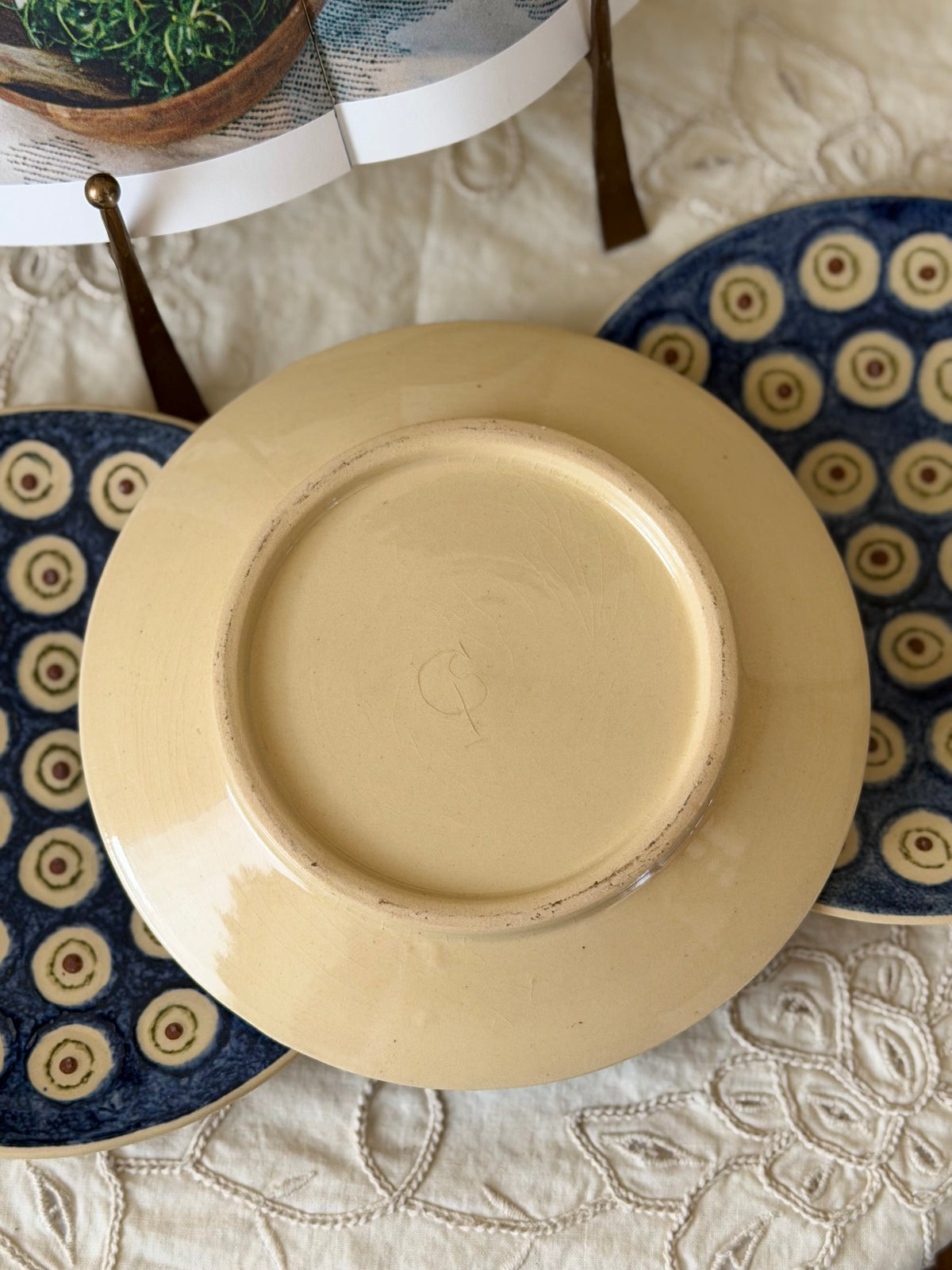 Set de 3 farfurii rare din ceramica Bunzlauer Werner&Co