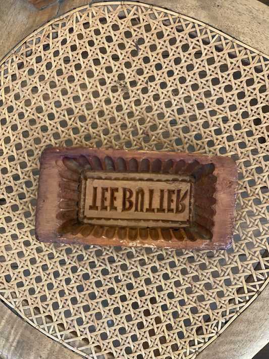 Matriță de unt gravură TEEBUTTER din lemn