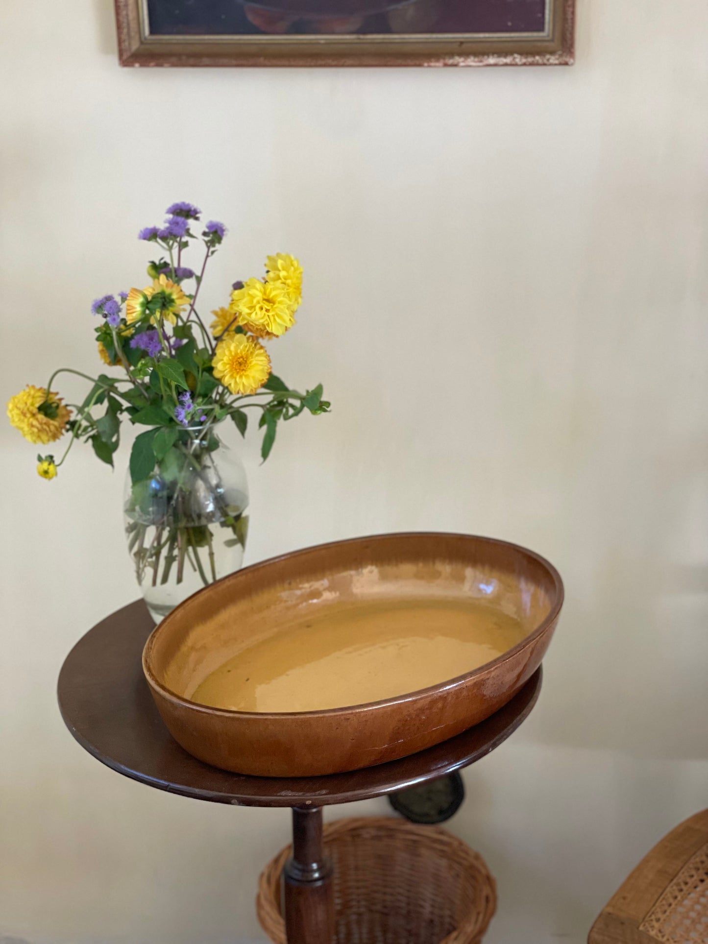 Vas de copt  foarte mare din ceramică-Franța, sec XX