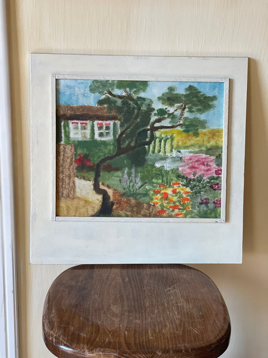 Tablou vintage peisaj colorat-1971