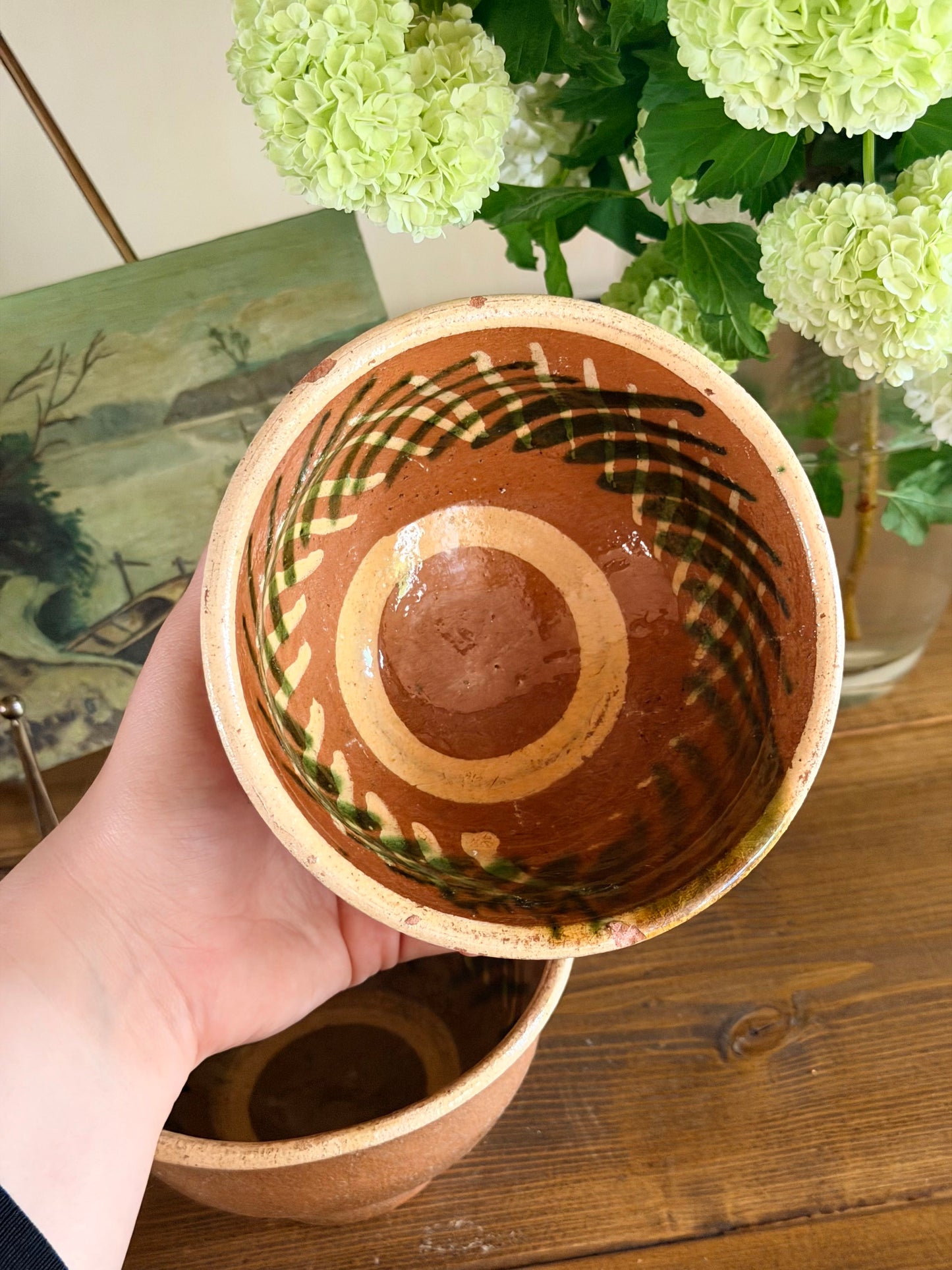 Set de două boluri vintage din ceramică tradițională