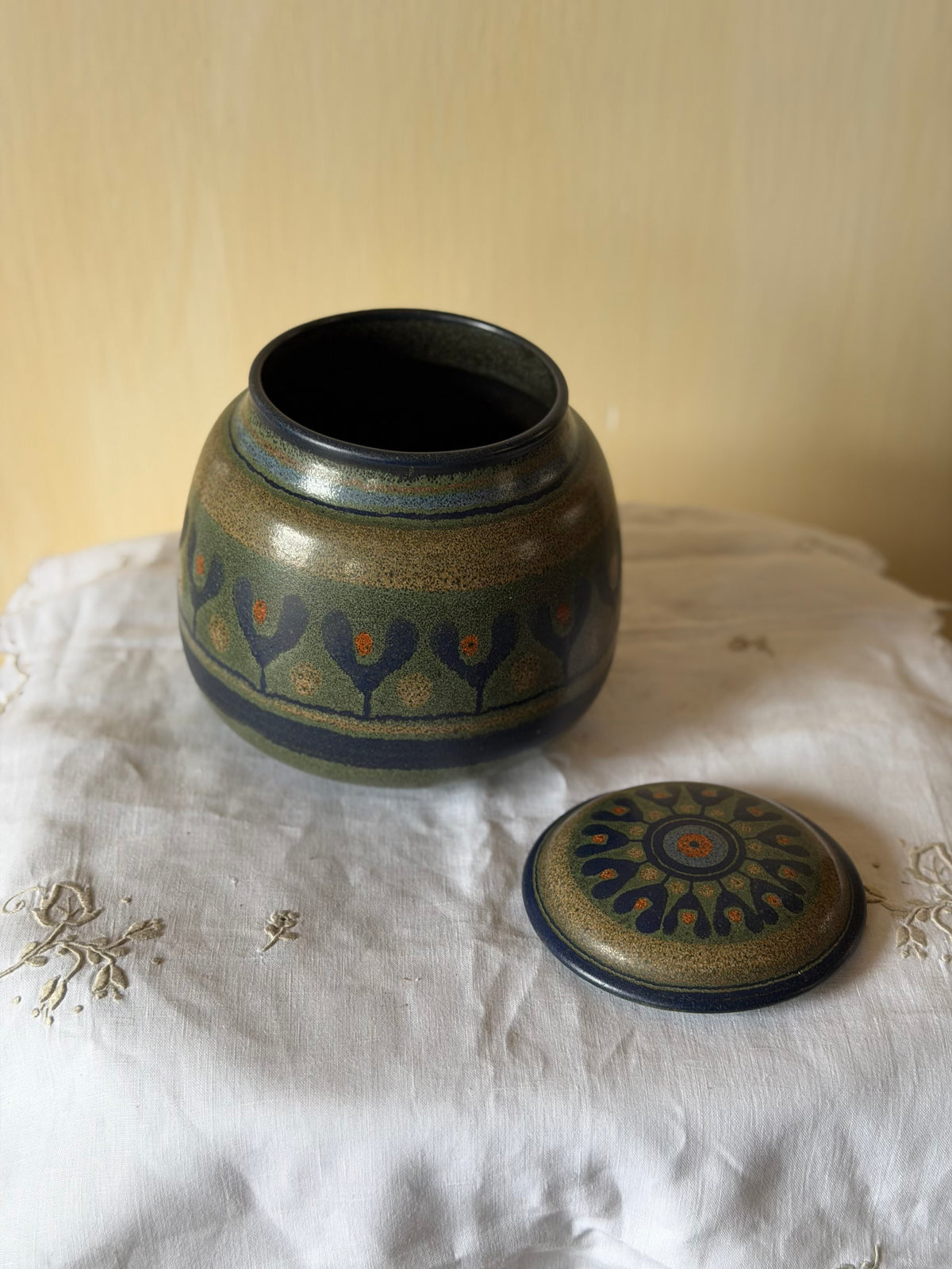 Borcan mare design vintage KMK Mora Ceramics