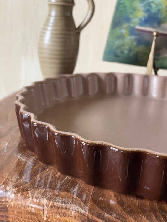 Tavă franțuzească pentru tartă din ceramică