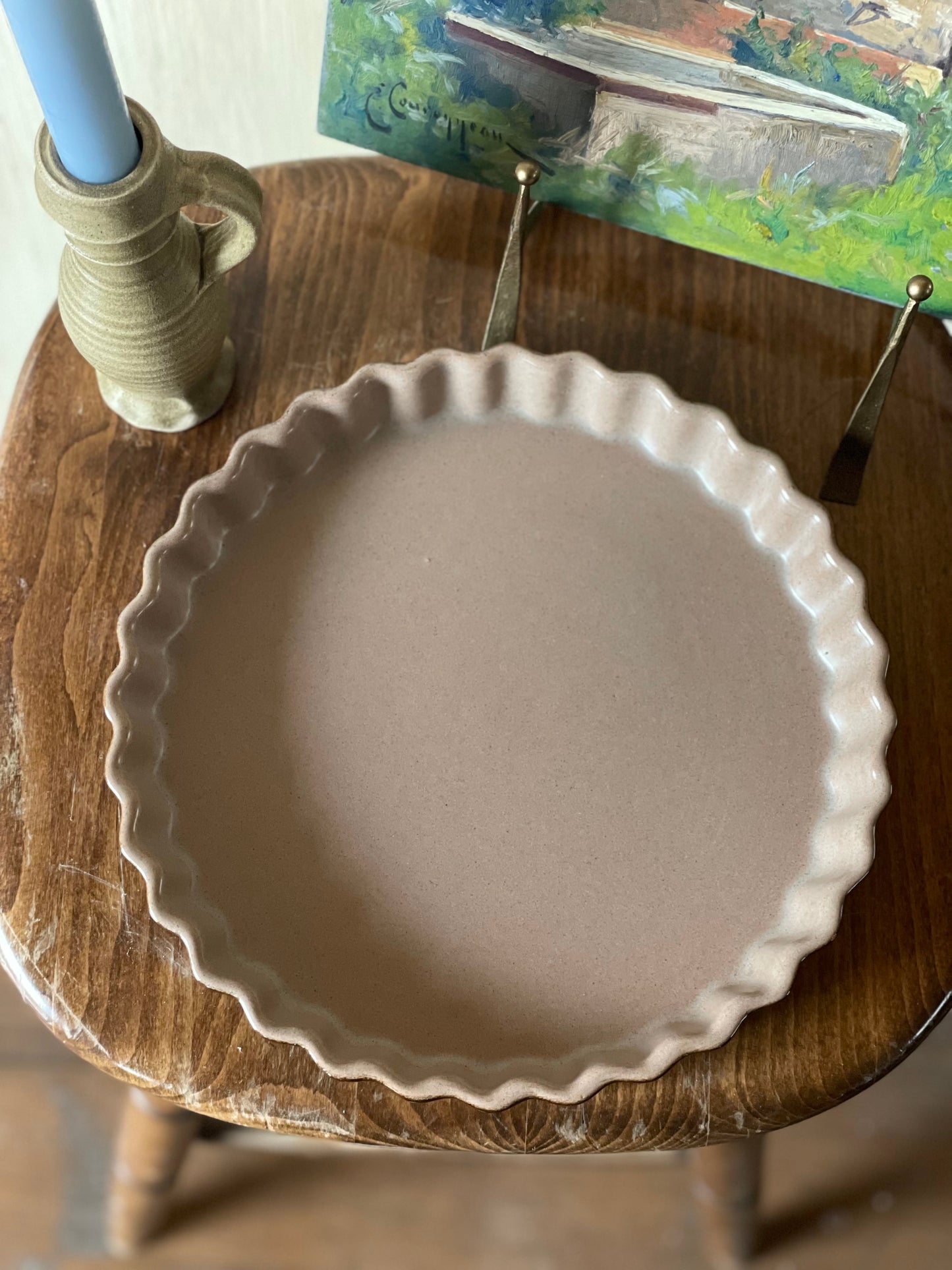 Tavă franțuzească pentru tartă din ceramică