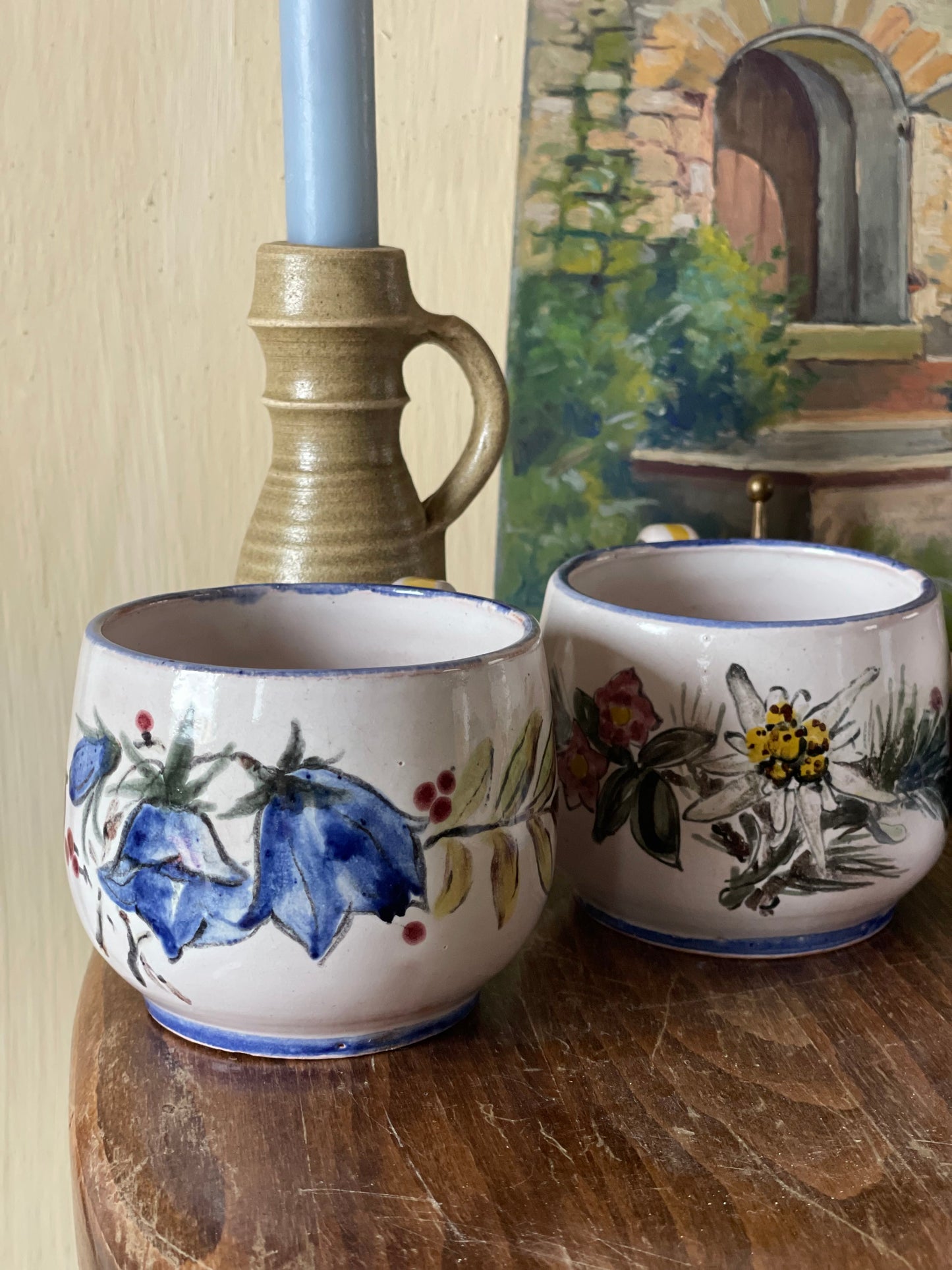 Cană ceramică pictată manual florală