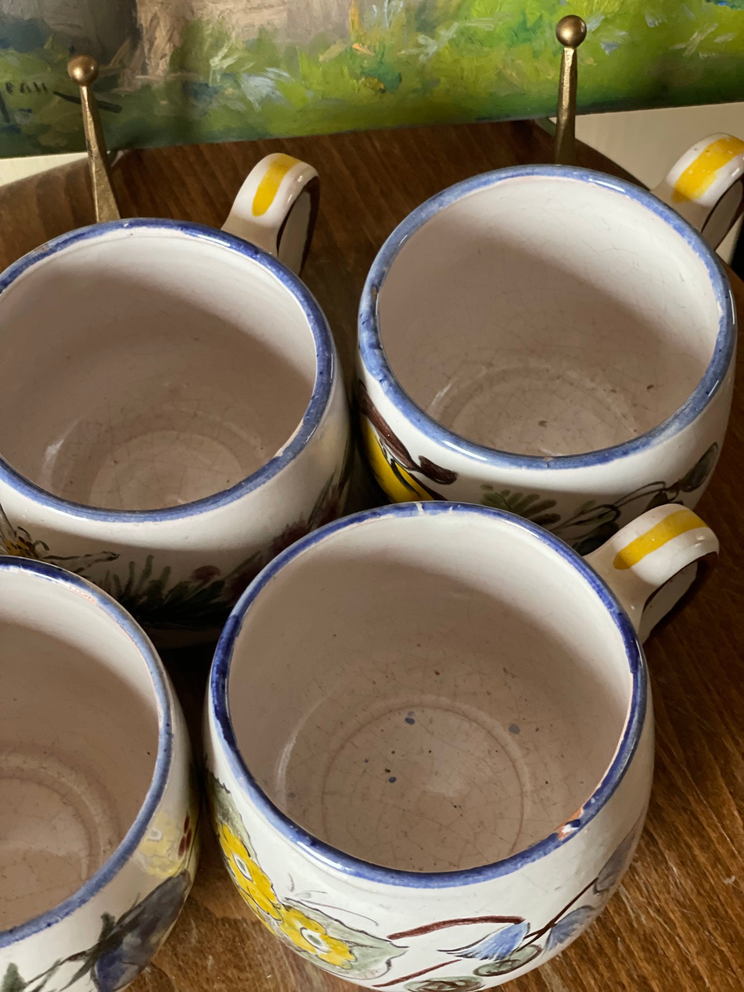 Cană ceramică pictată manual florală