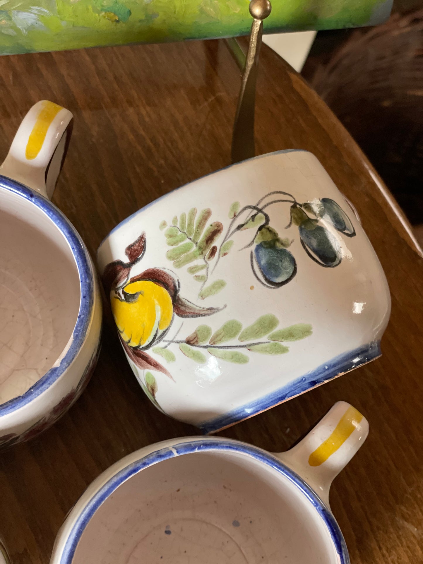 Cană ceramică pictată manual florală