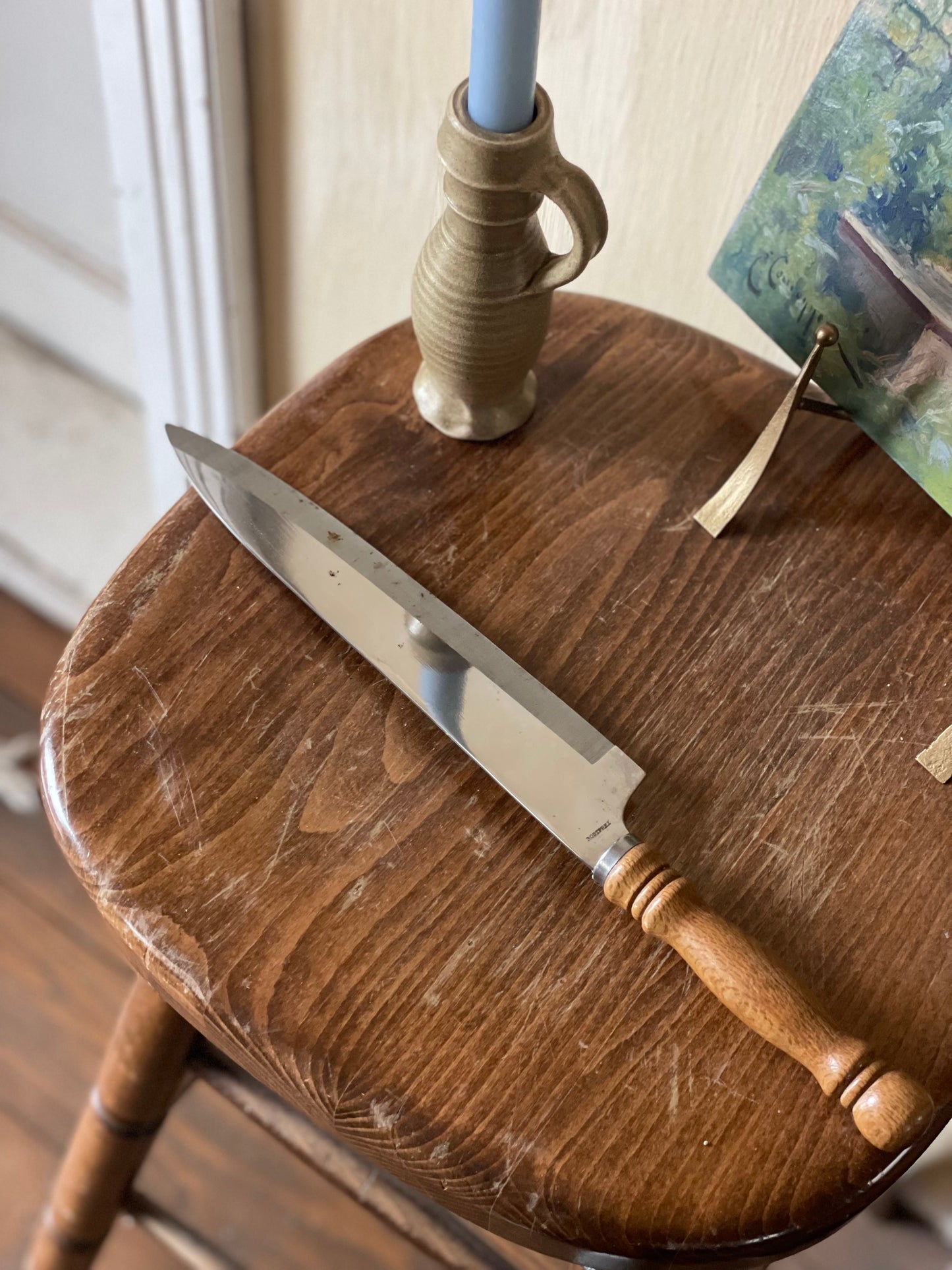 Cuțit bucătărie lemn masiv