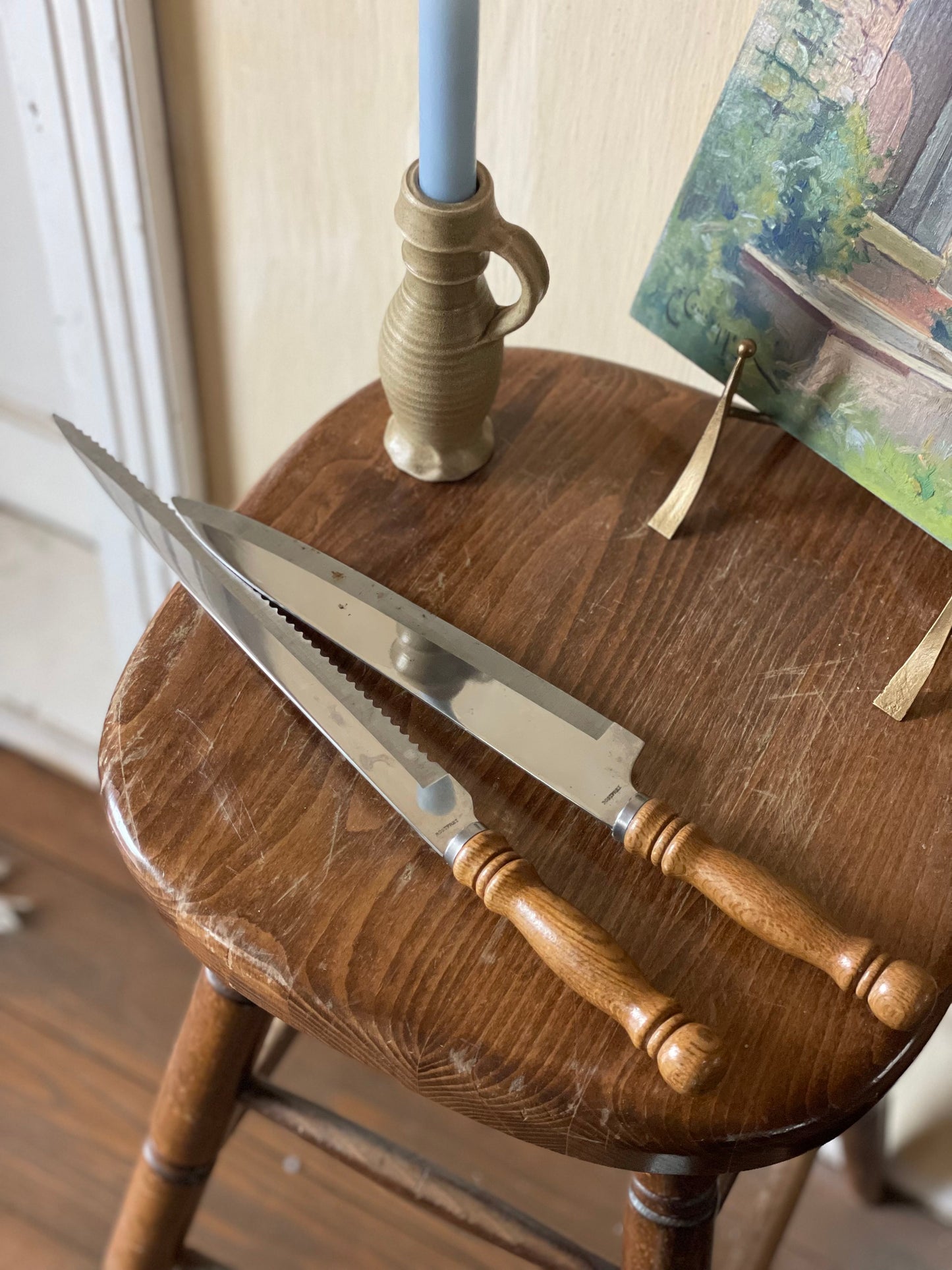 Cuțit bucătărie lemn masiv