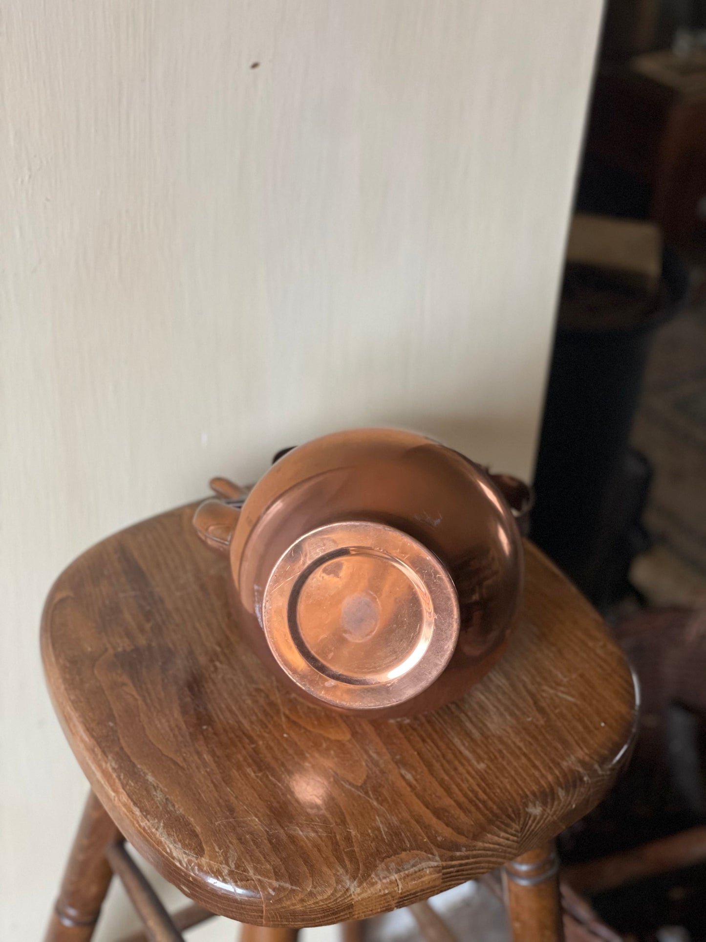 Ceainic vintage din cupru