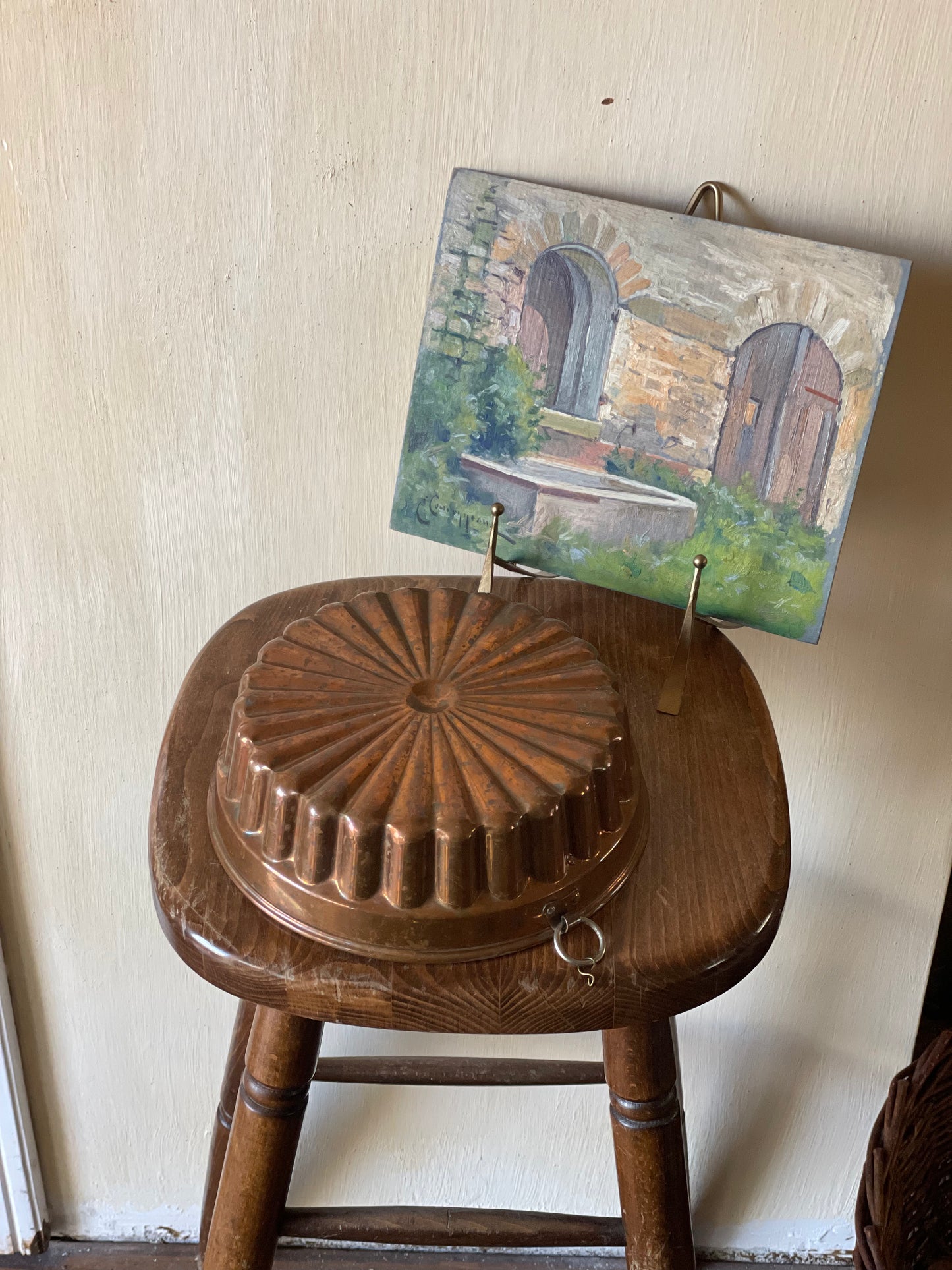 Formă vintage Charlotte Russe din cupru