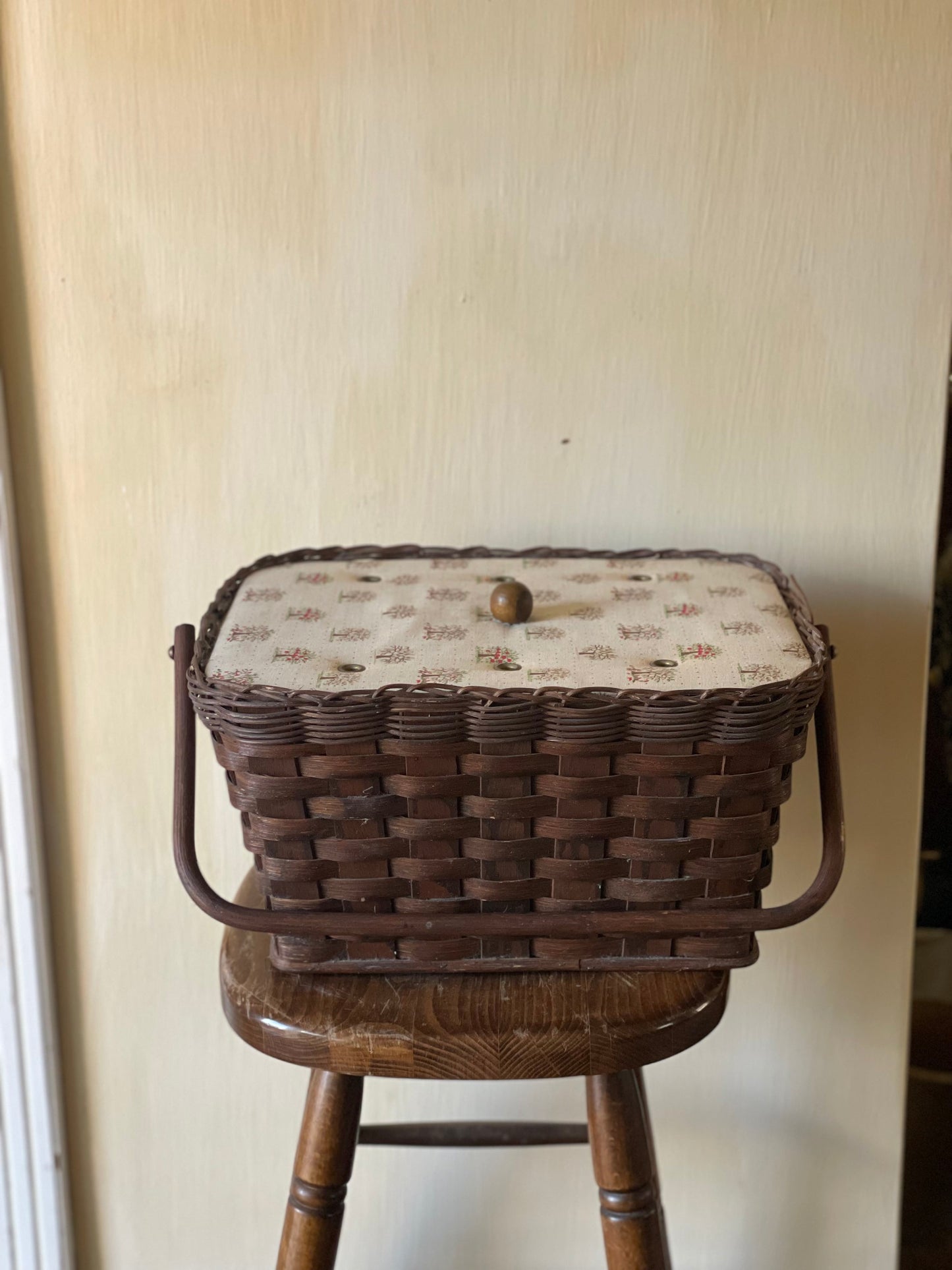 Coș vintage depozitare împletit