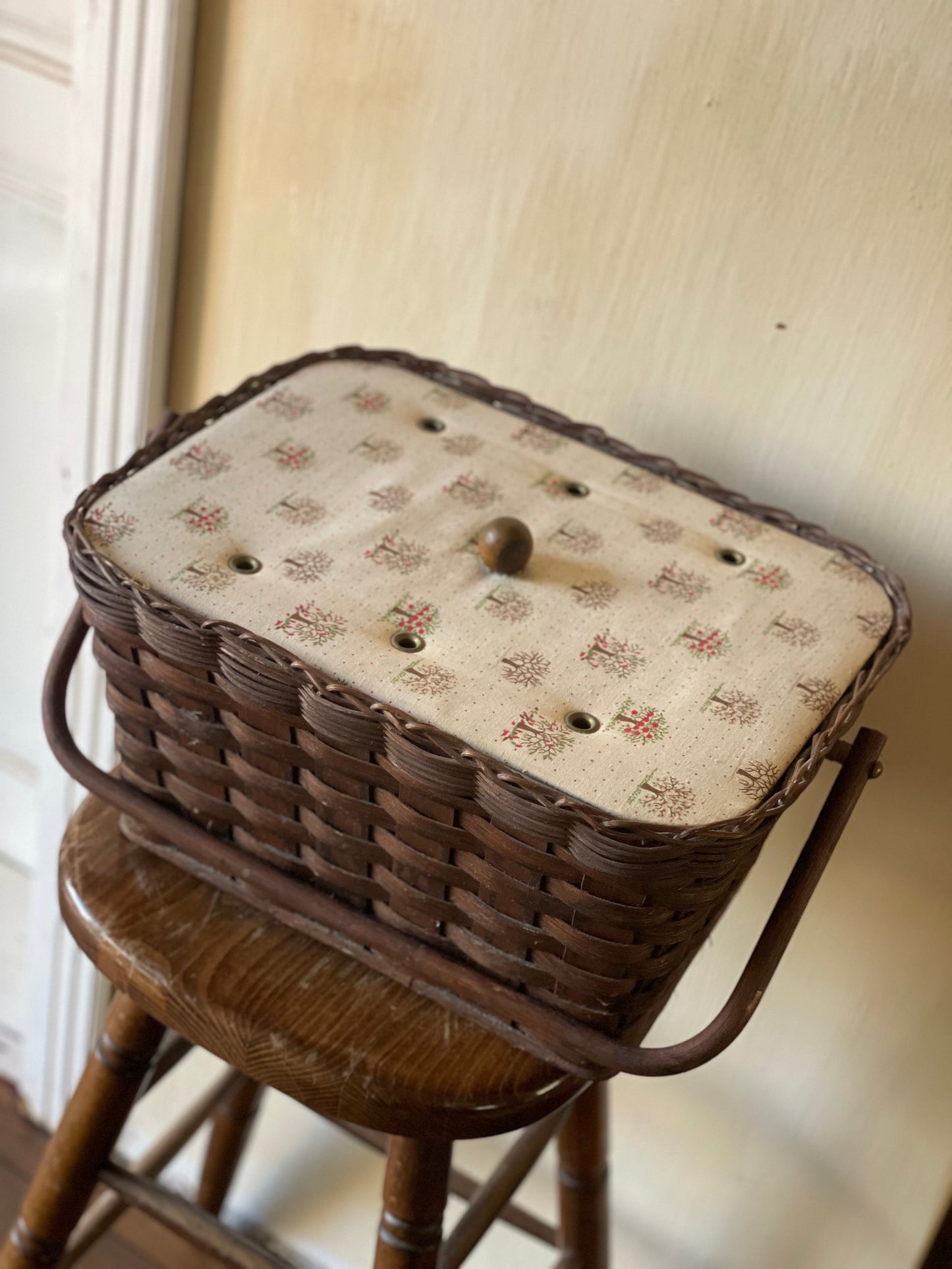 Coș vintage depozitare împletit