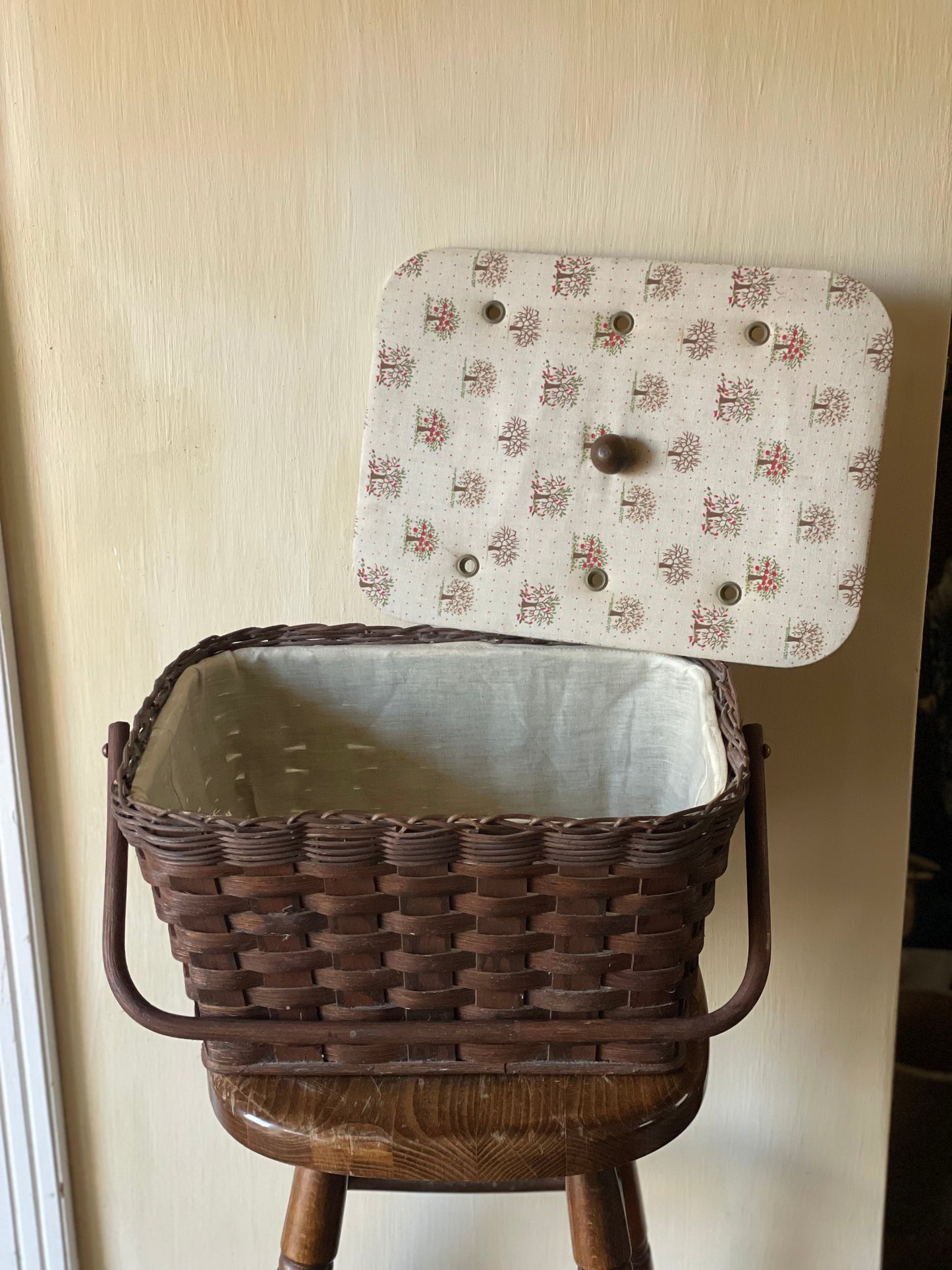 Coș vintage depozitare împletit
