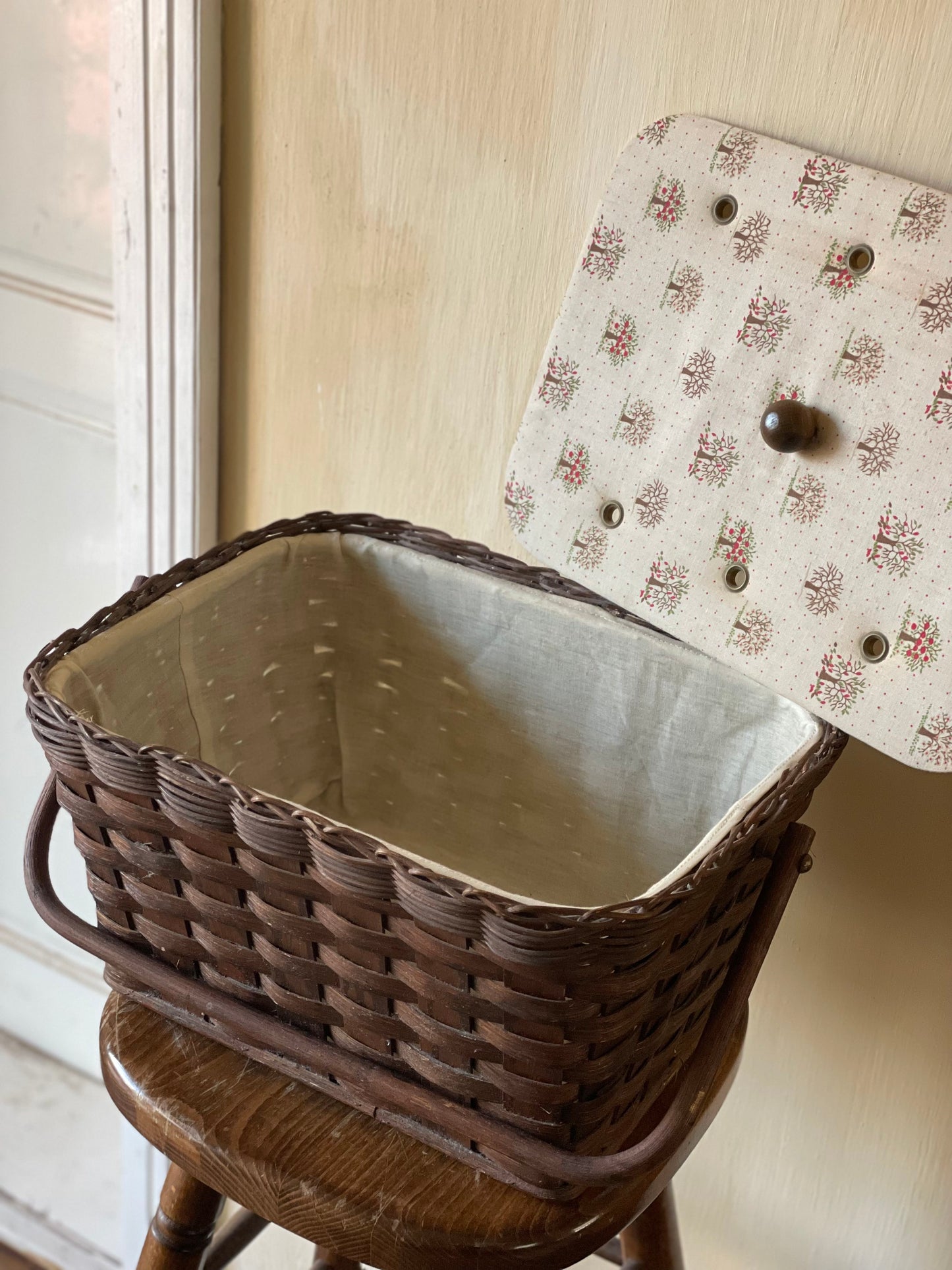 Coș vintage depozitare împletit