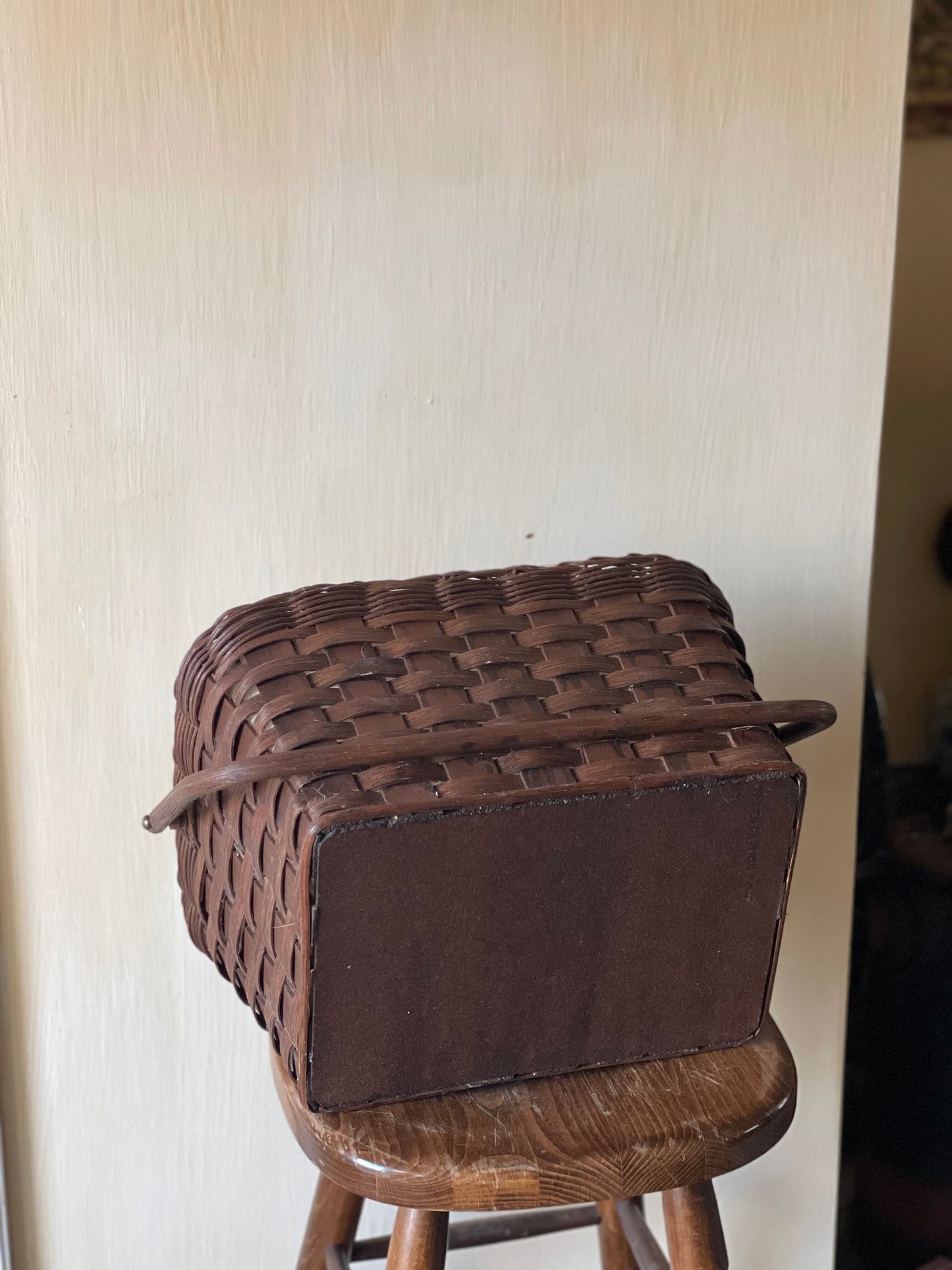 Coș vintage depozitare împletit