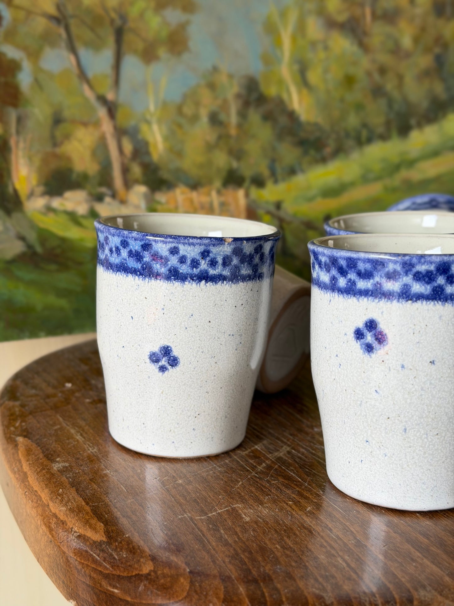 Set de carafă+6 pahare din ceramică artizanală