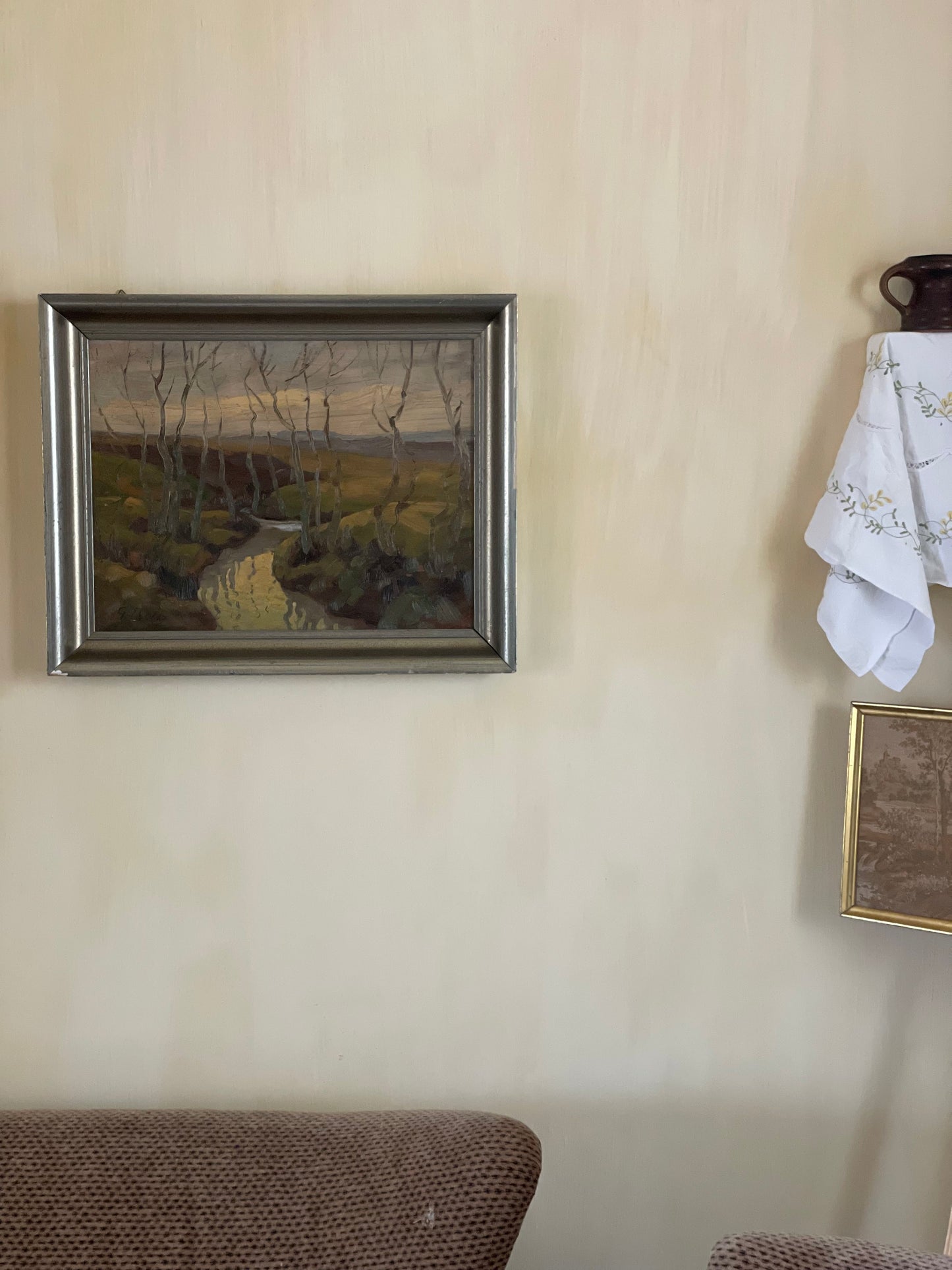 Tablou în ulei peisaj de toamnă, semnat